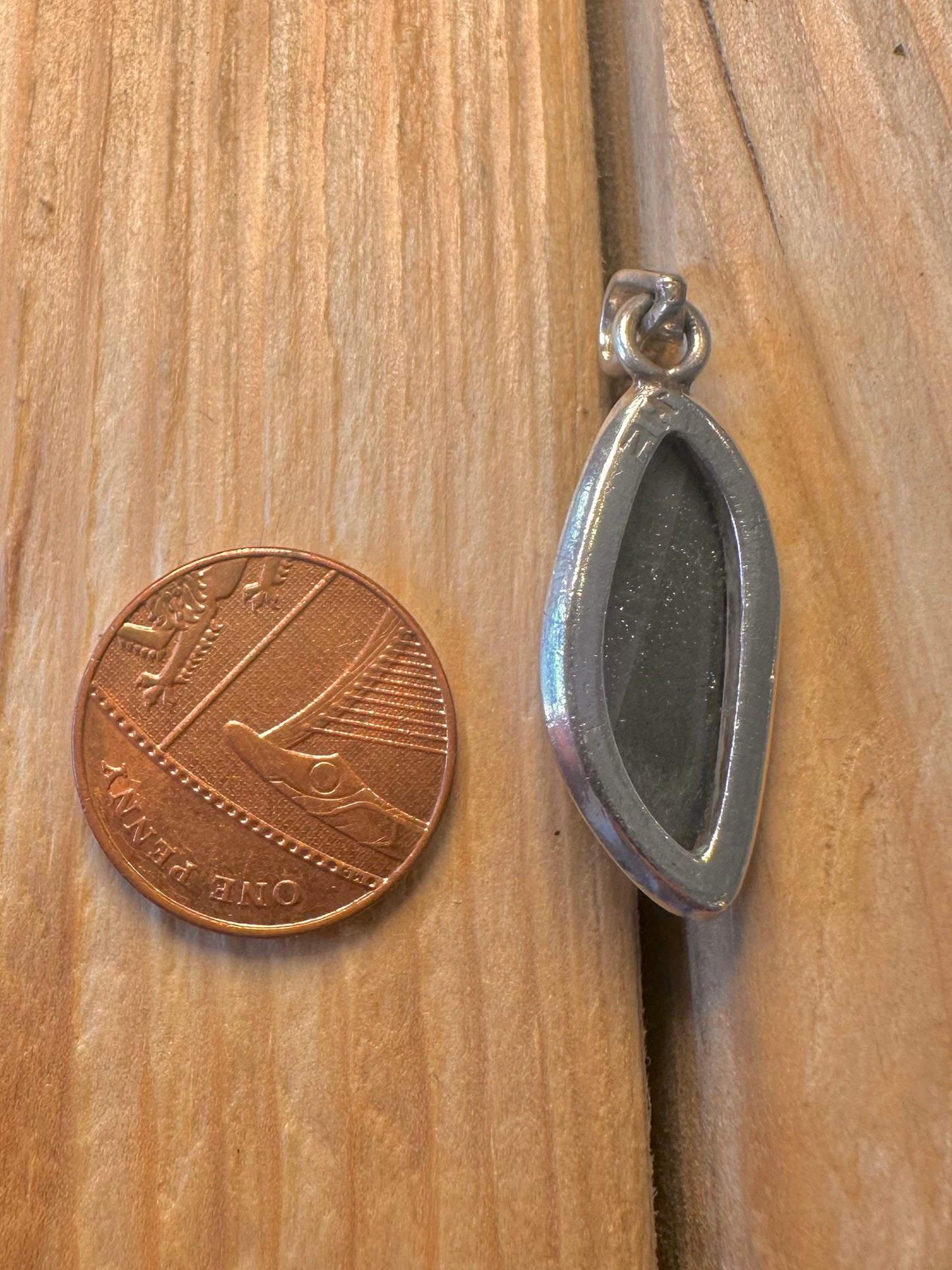 Abstract Labradorite 925 Silver Pendant