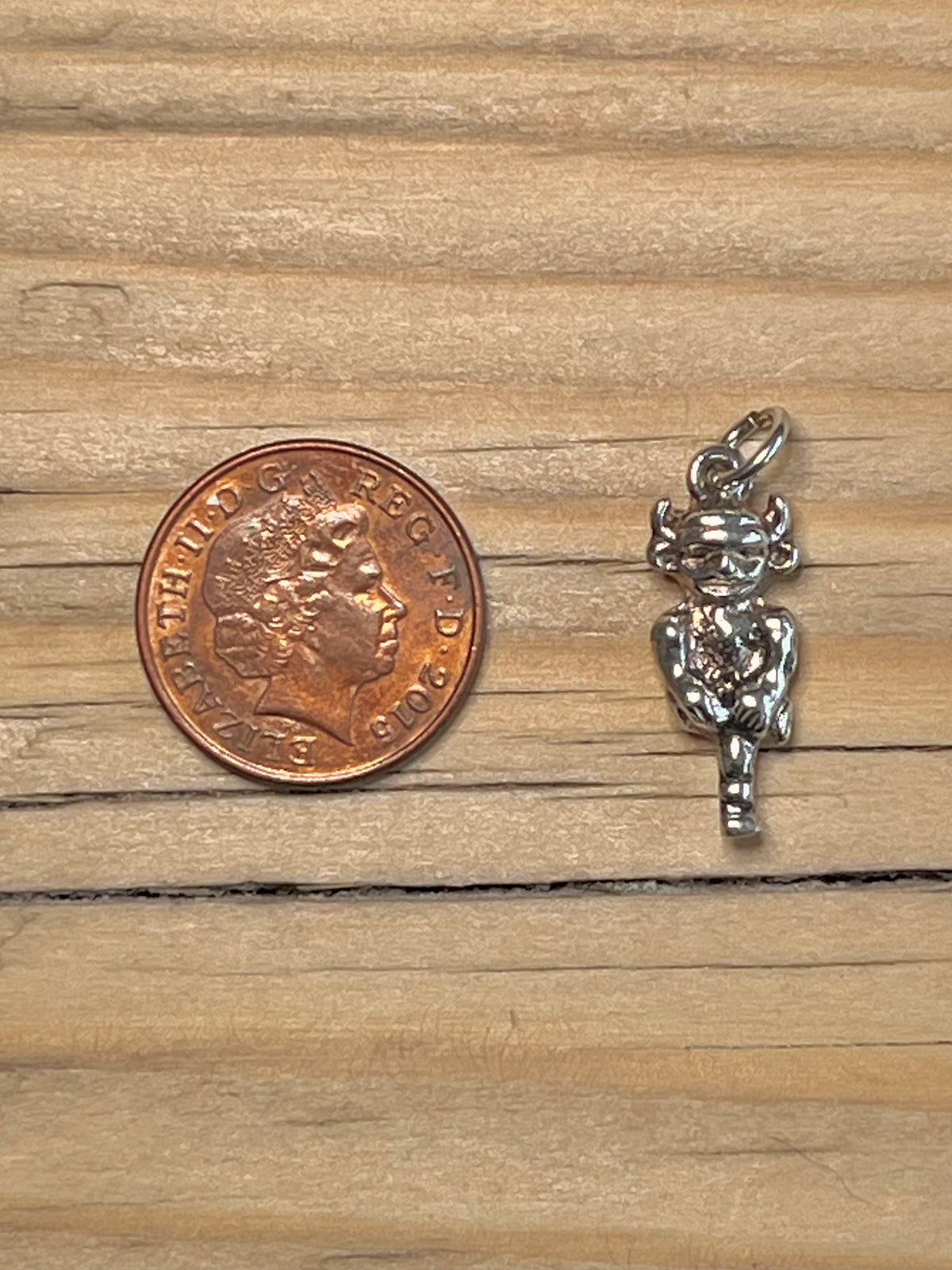 Small Horned Gargoyle 925 Sterling Silver Pendant
