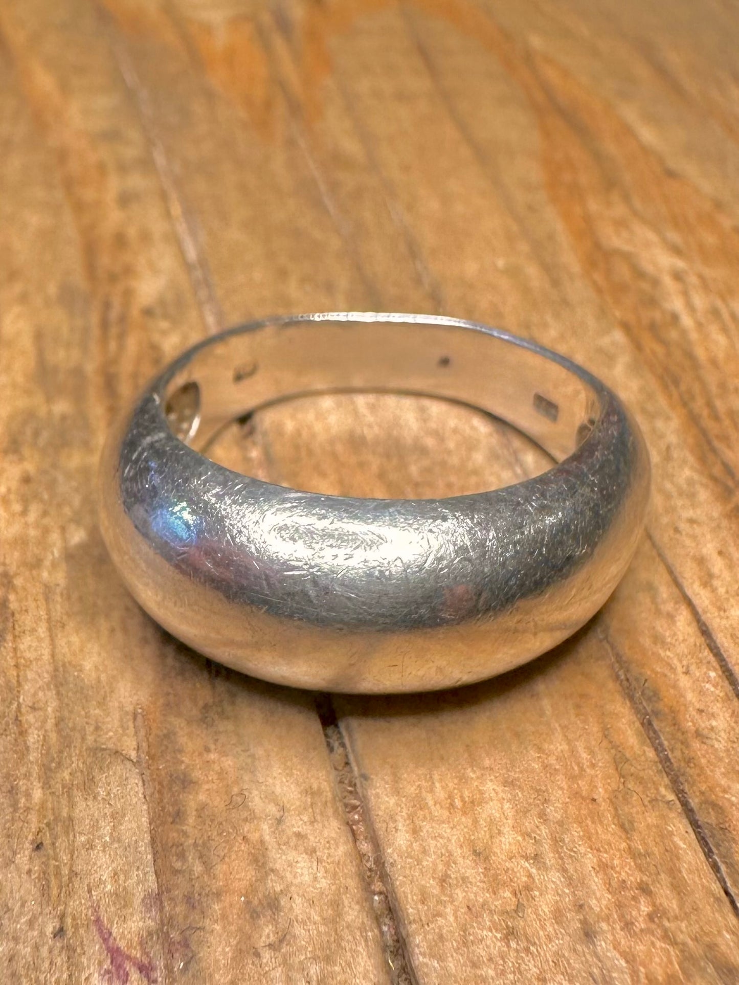 Modern Dome 925 Sterling Silver Size O Ring