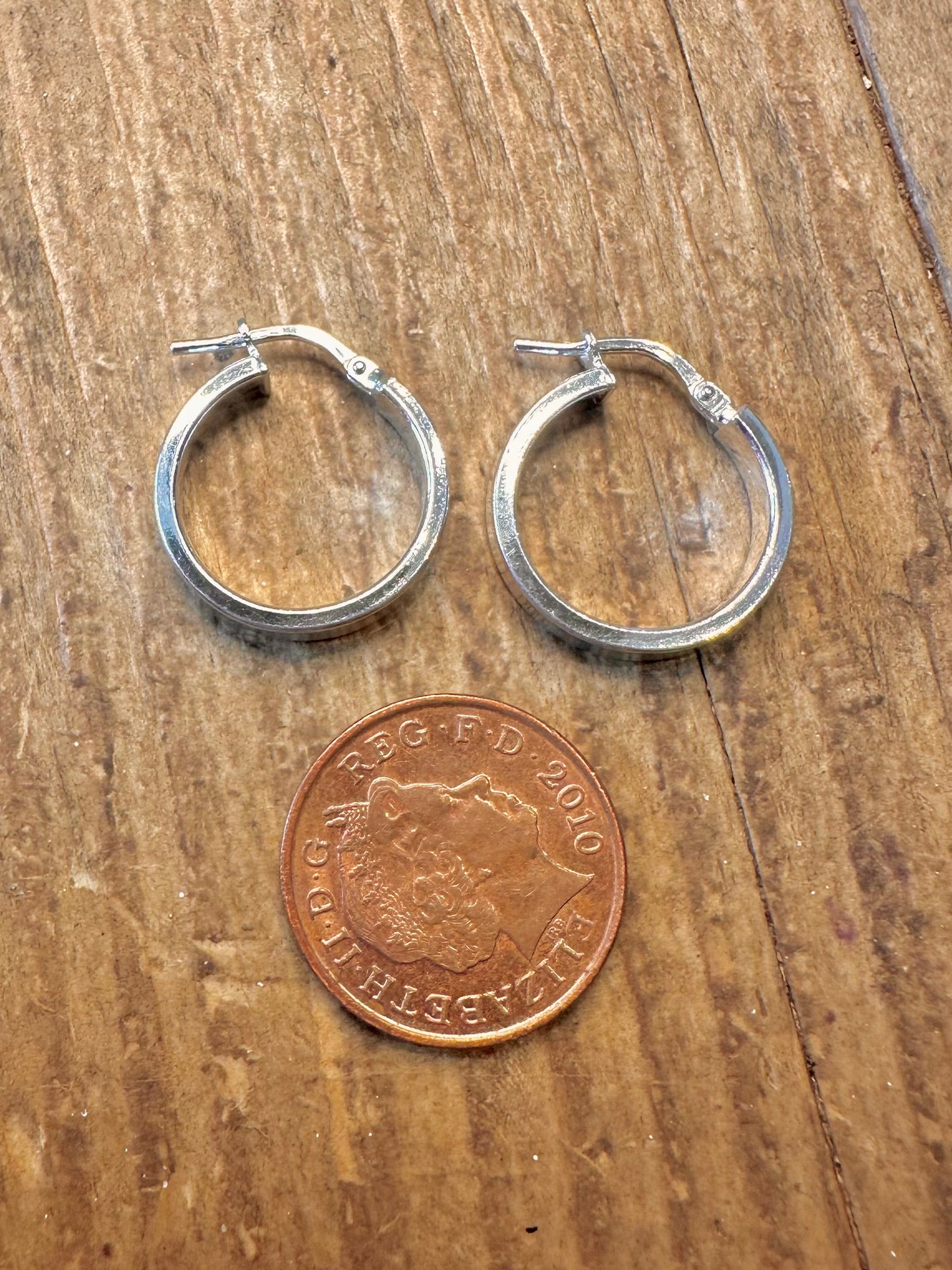 Chunky Hoops Italy 925 Sterling Silver Earrings