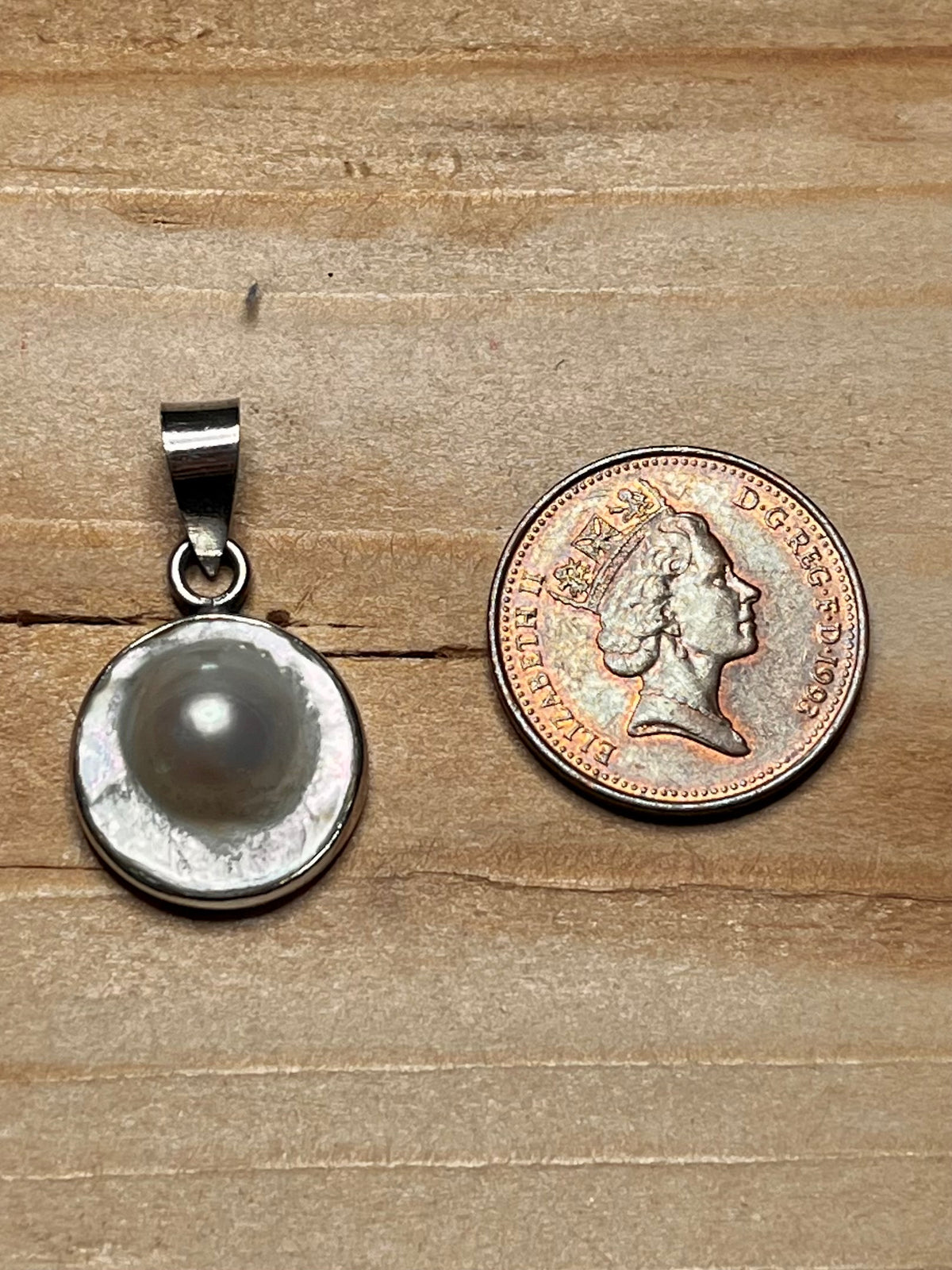 Blister Pearl 925 Sterling Silver Pendant
