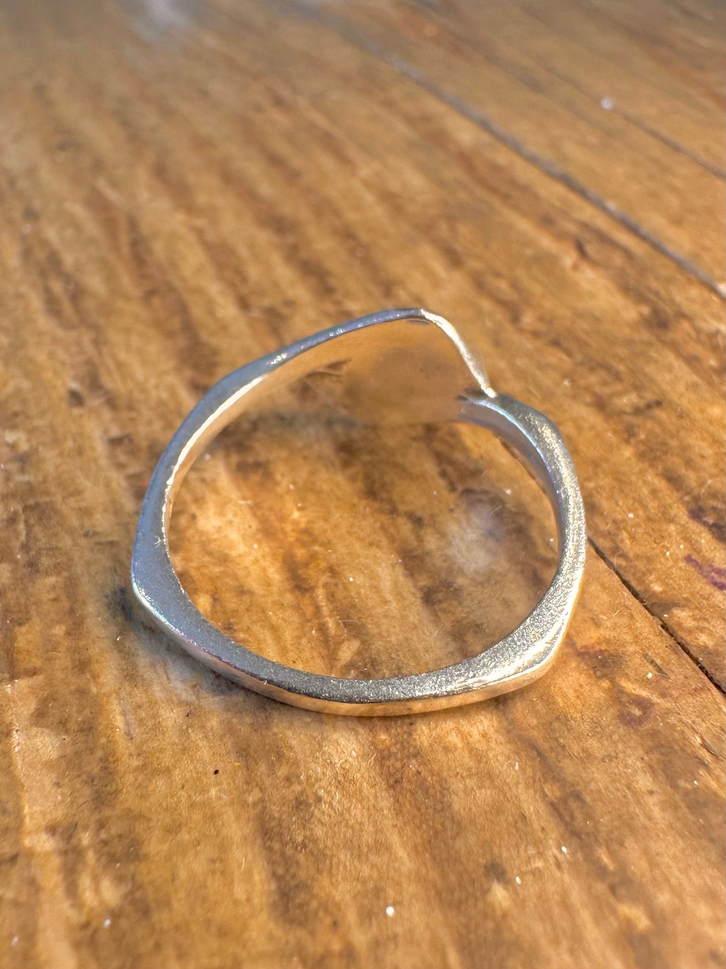 Turquoise Abstract 925 Sterling Silver Size O Ring