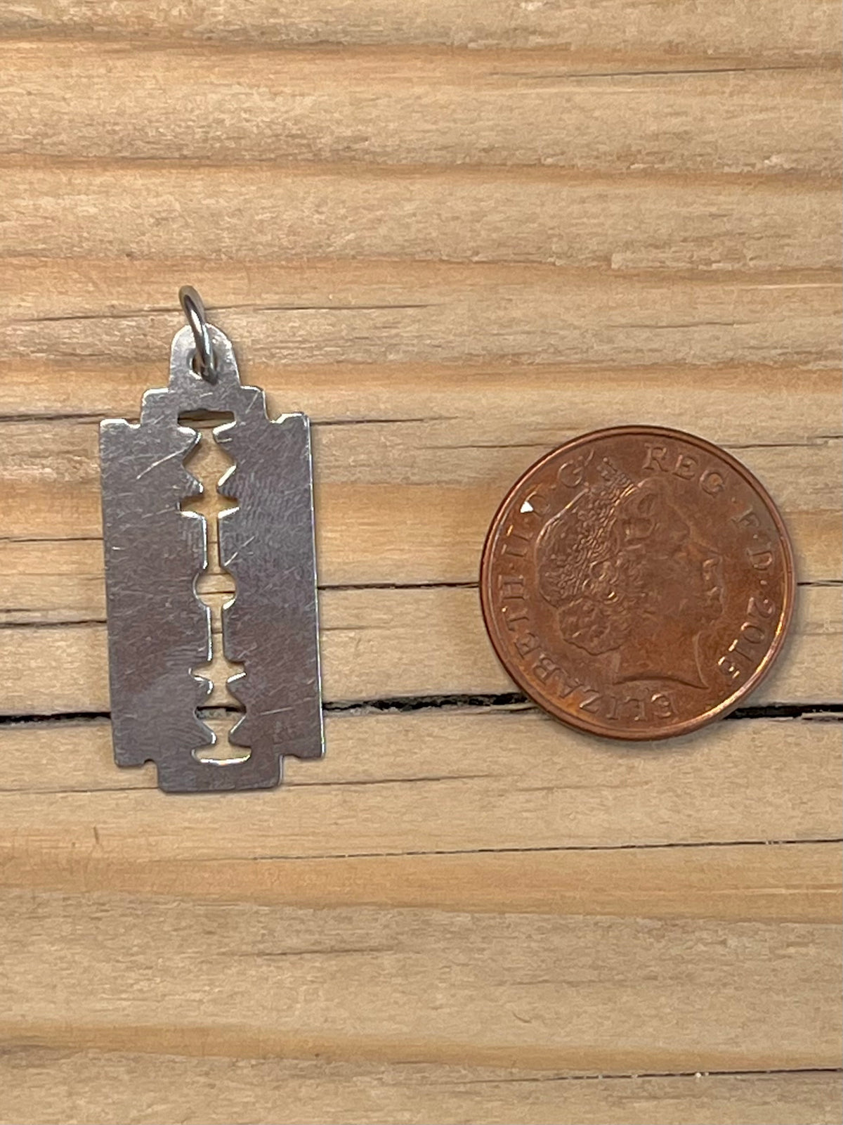 Razor Blade 925 Sterling Silver Pendant