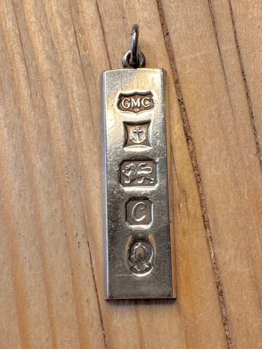 Vintage 1977 GMC Ingot Jubilee 925 Silver Pendant