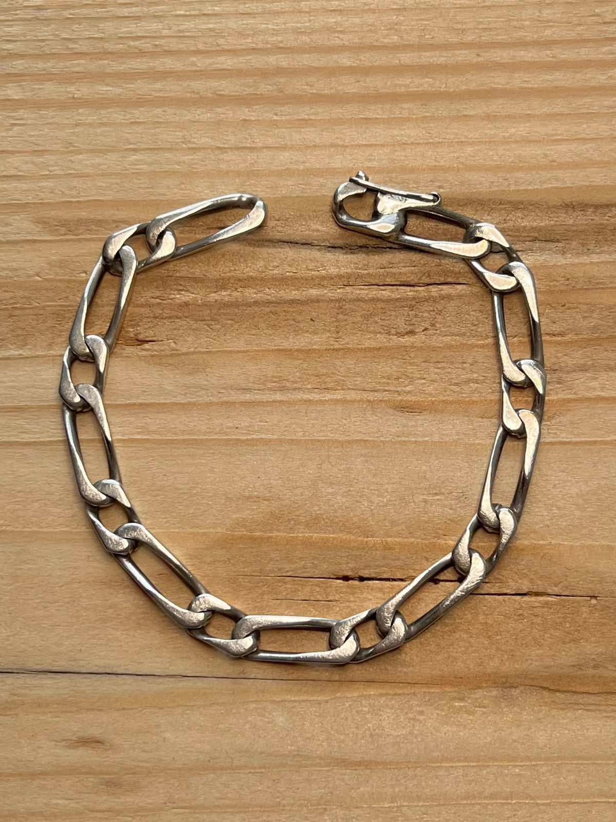 Figaro Chain 925 Sterling Silver 7.5 Inch Bracelet