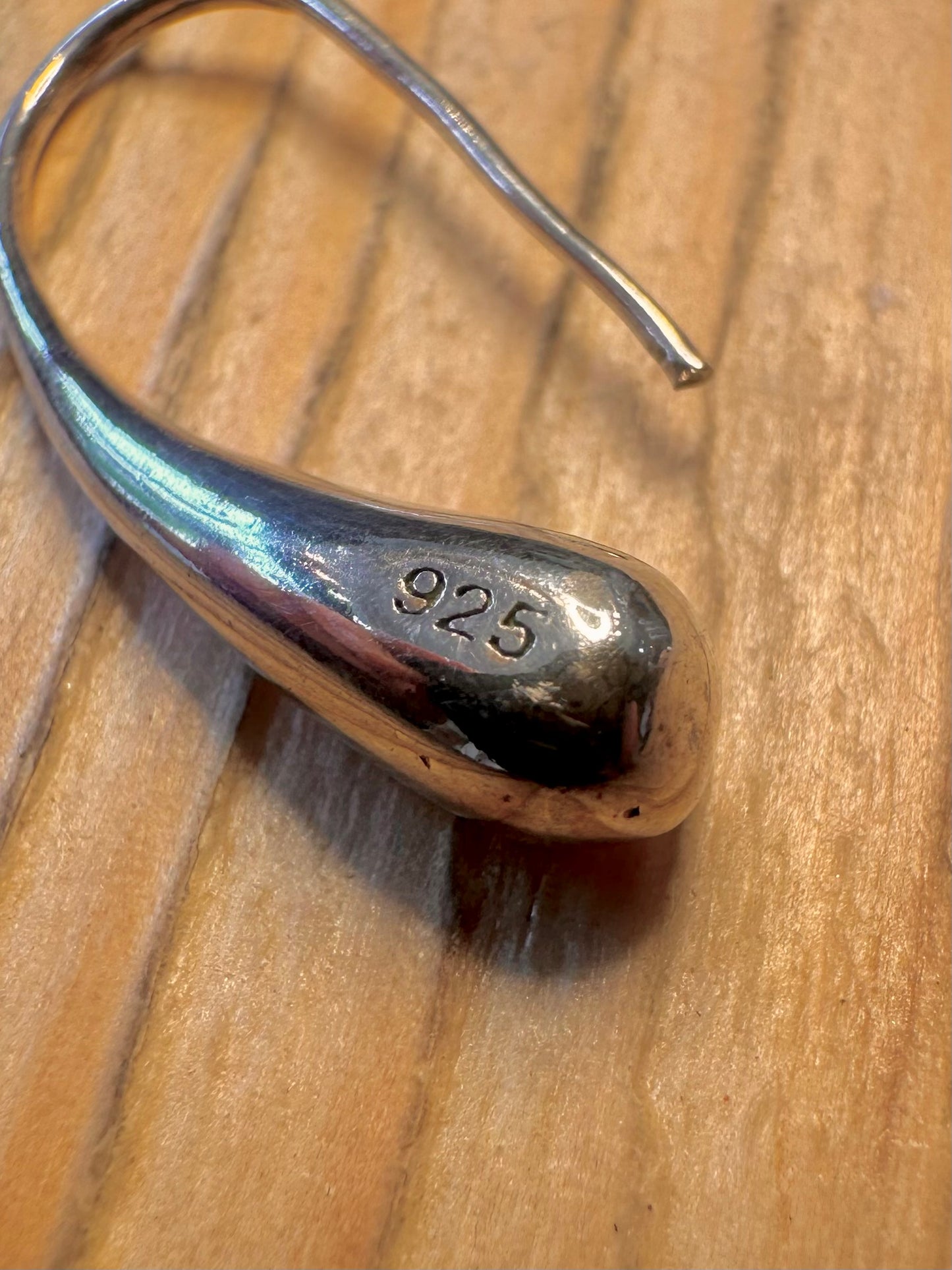 Modern Teardrop 925 Sterling Silver Earrings