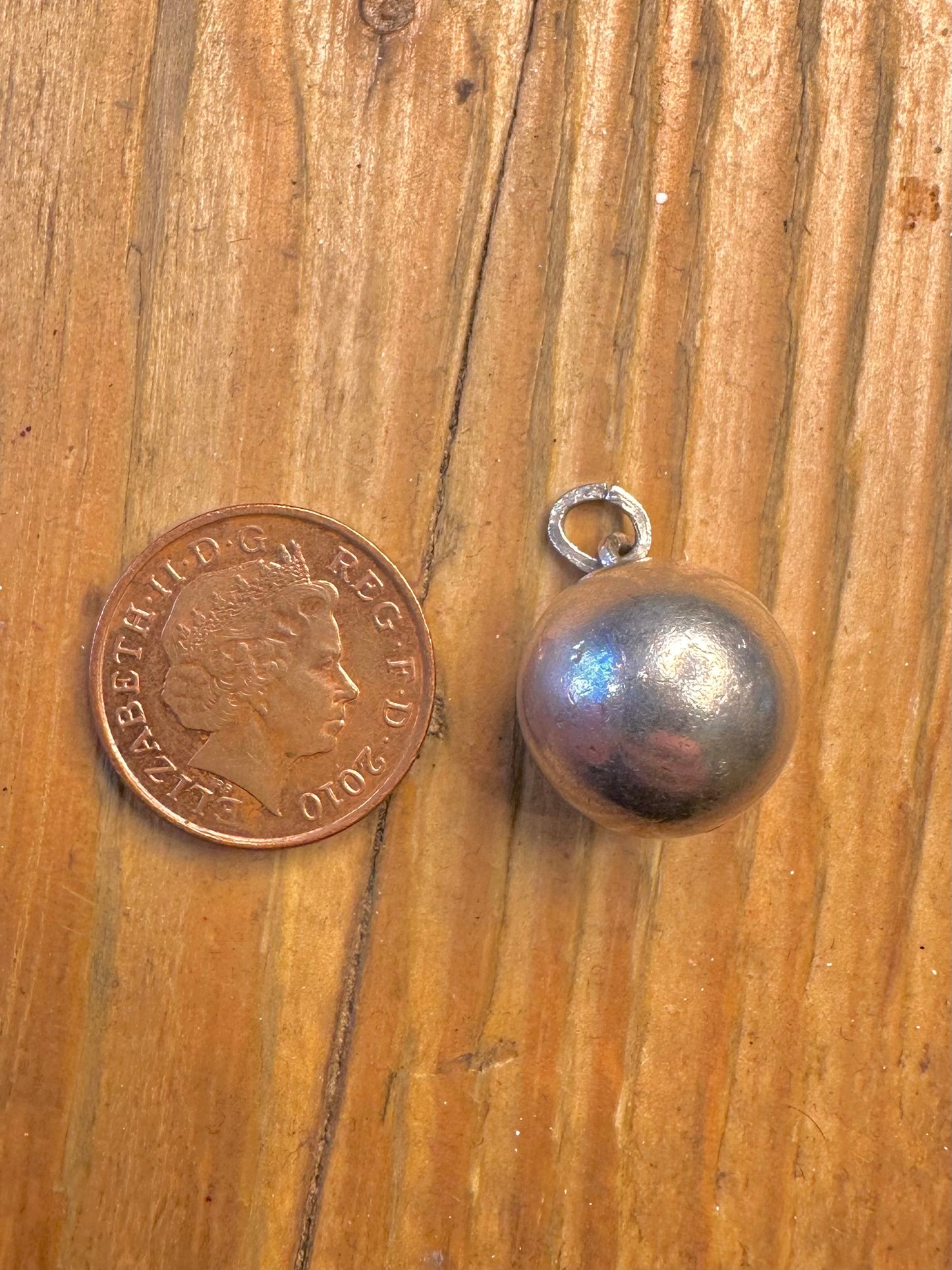 Ball Solid 925 Sterling Silver Pendant