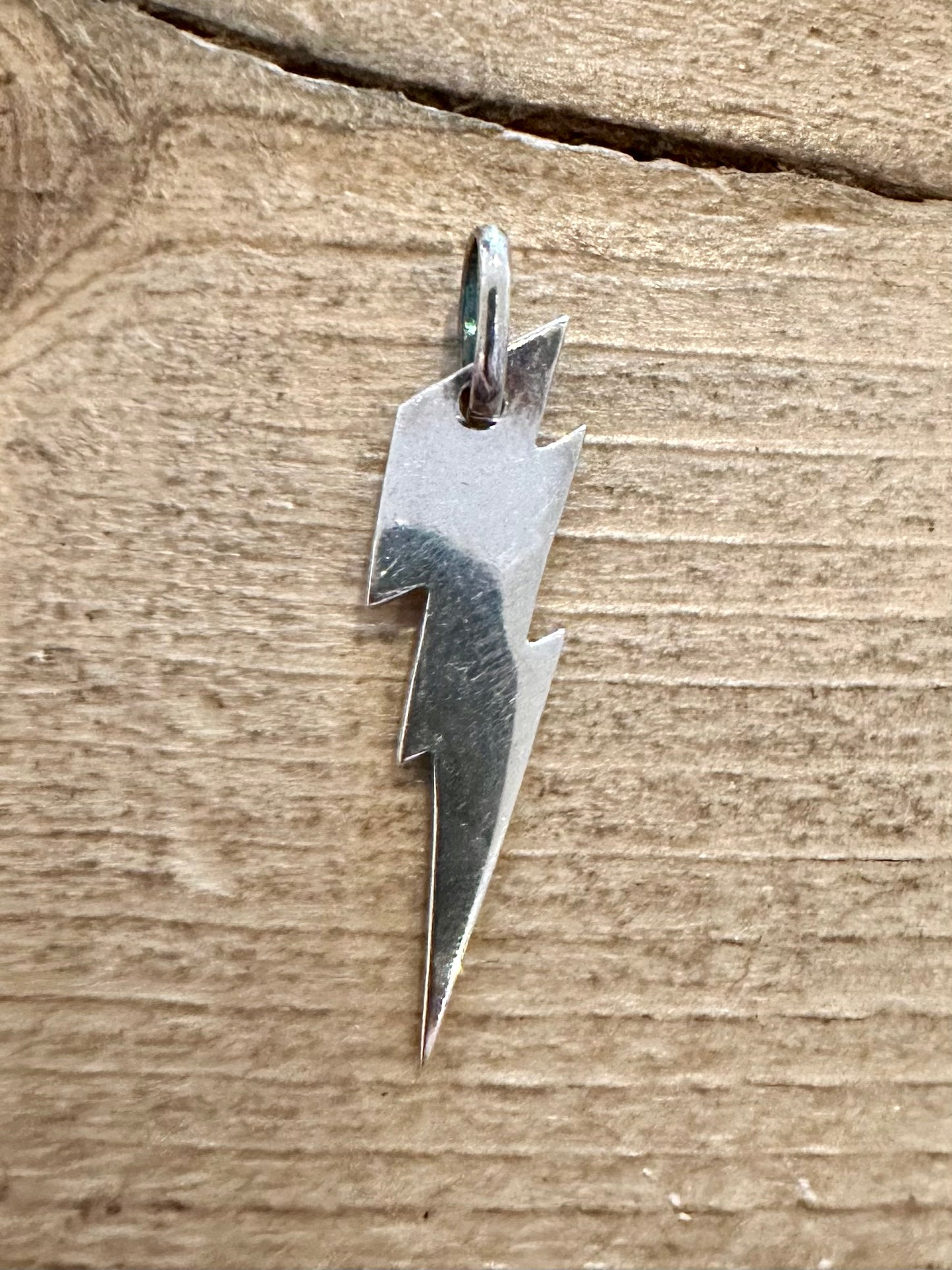 Vintage Lightning Bolt 925 Silver Pendant