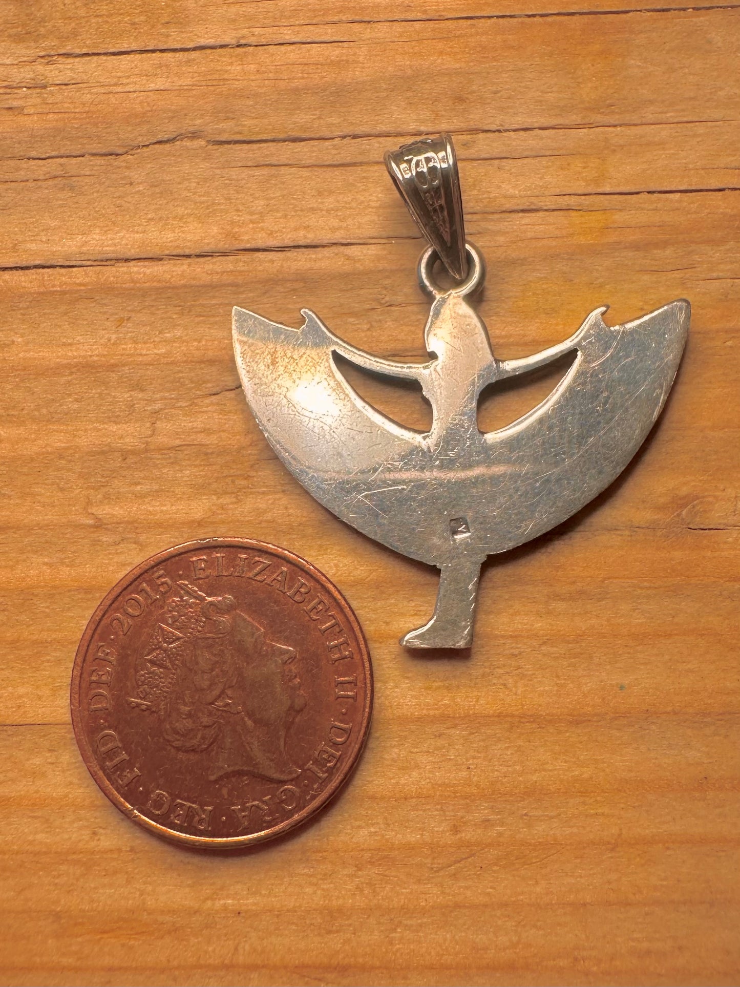 Vintage Ägyptische Göttin 925 Sterling Silber Anhänger