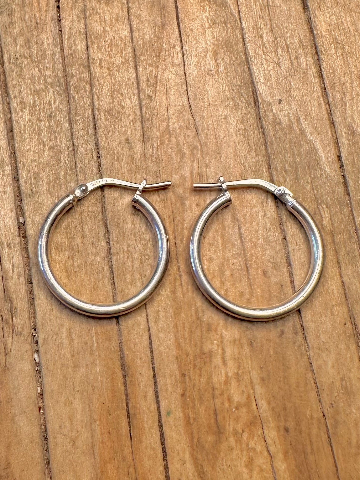 Modern Hoops 925 Sterling Silver Earrings