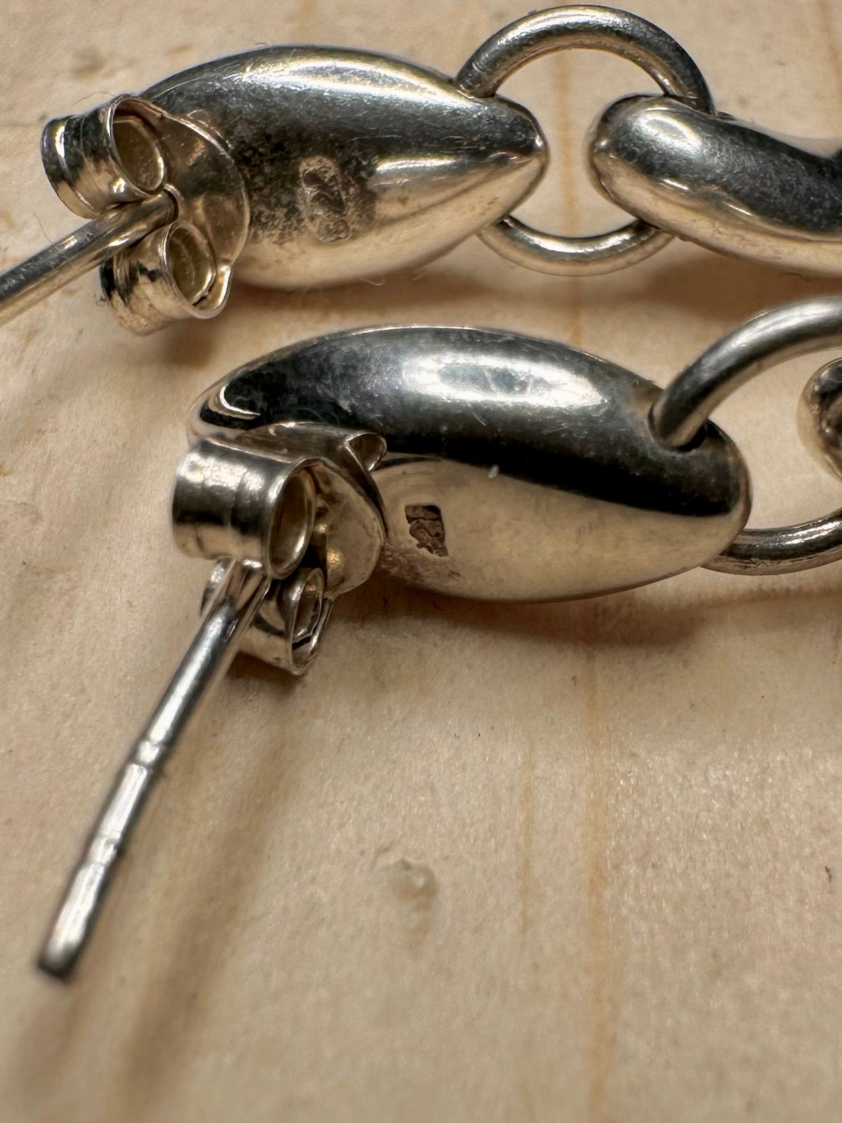 Curvy Wave 925 Sterling Silver Earrings