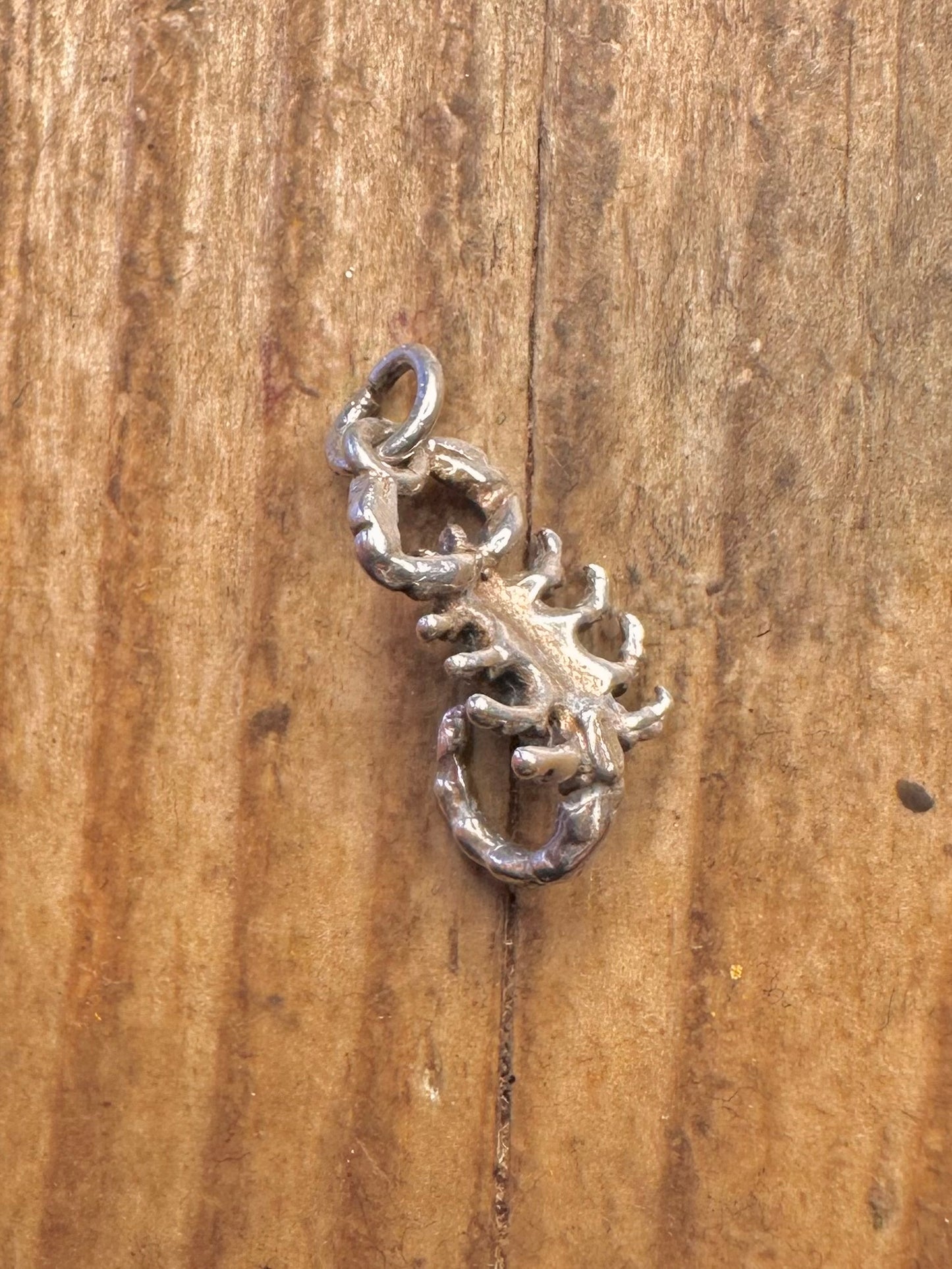 Skorpion 925 Sterling Silber Charm-Anhänger