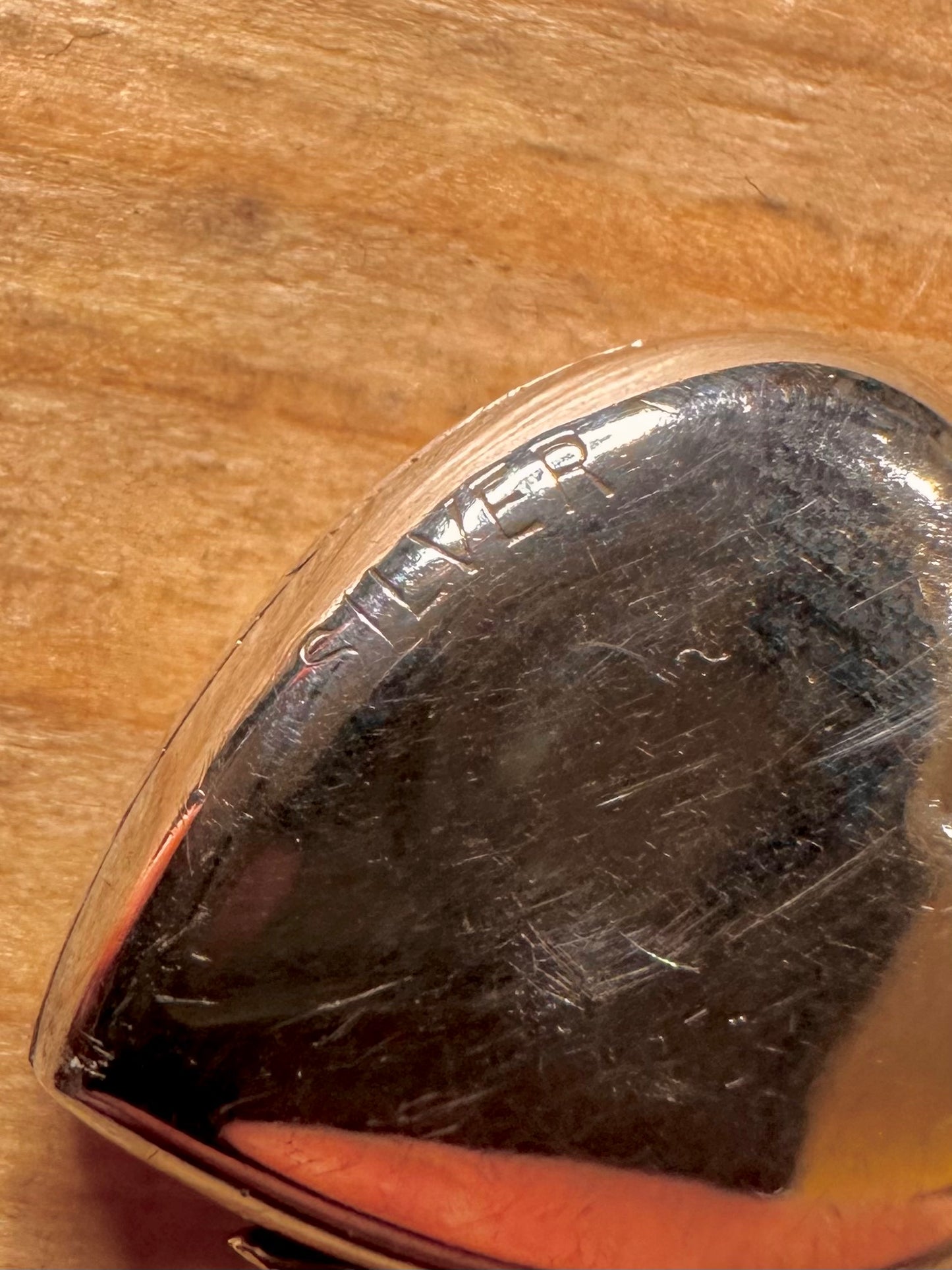 Vintage Engraved Heart Locket 925 Sterling Silver Pendant