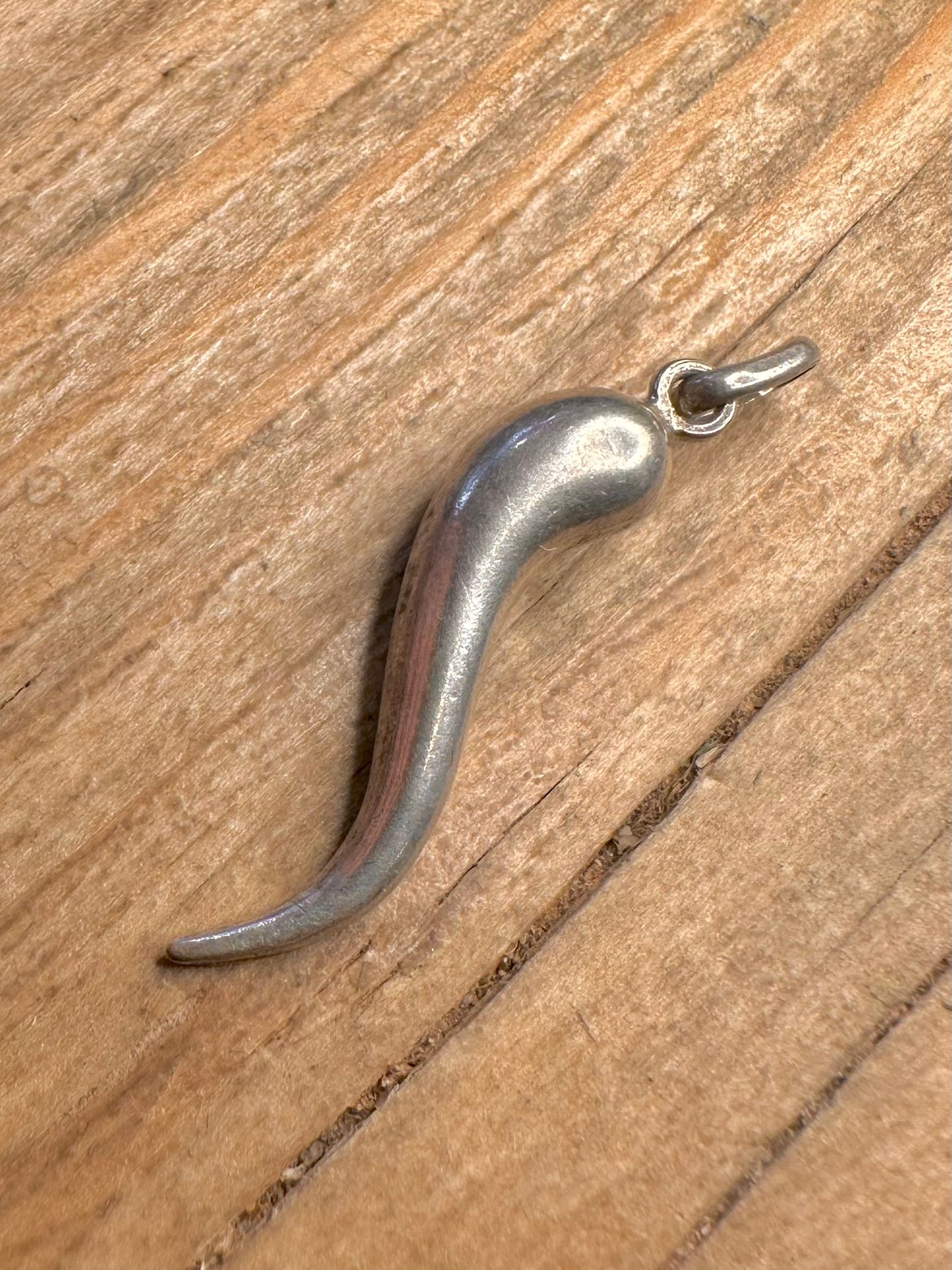 Vintage Horn of Plenty 925 Sterling Silver Pendant