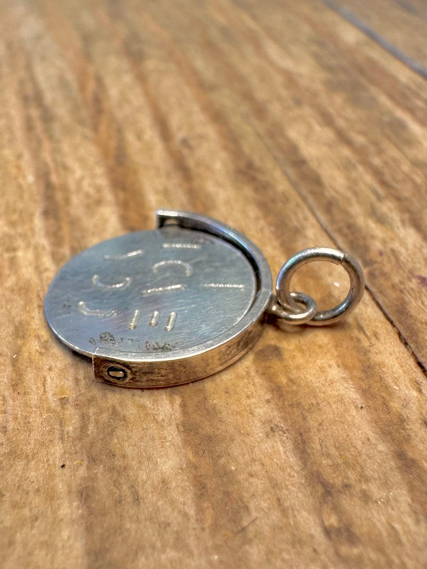 "I Love You" Spinner-Charm-Anhänger aus 925er Sterlingsilber