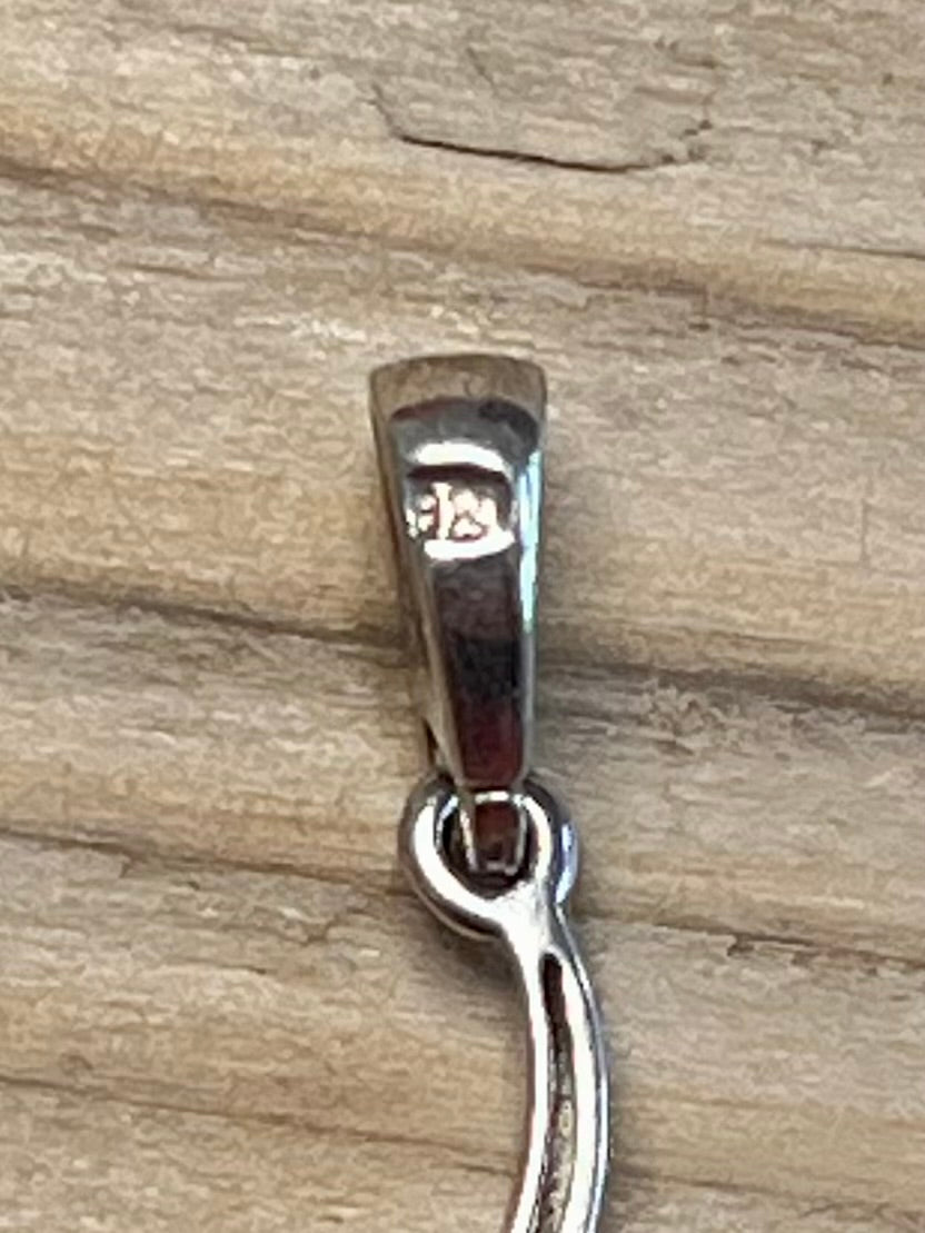 Orange Amber 925 Sterling Silver Pendant