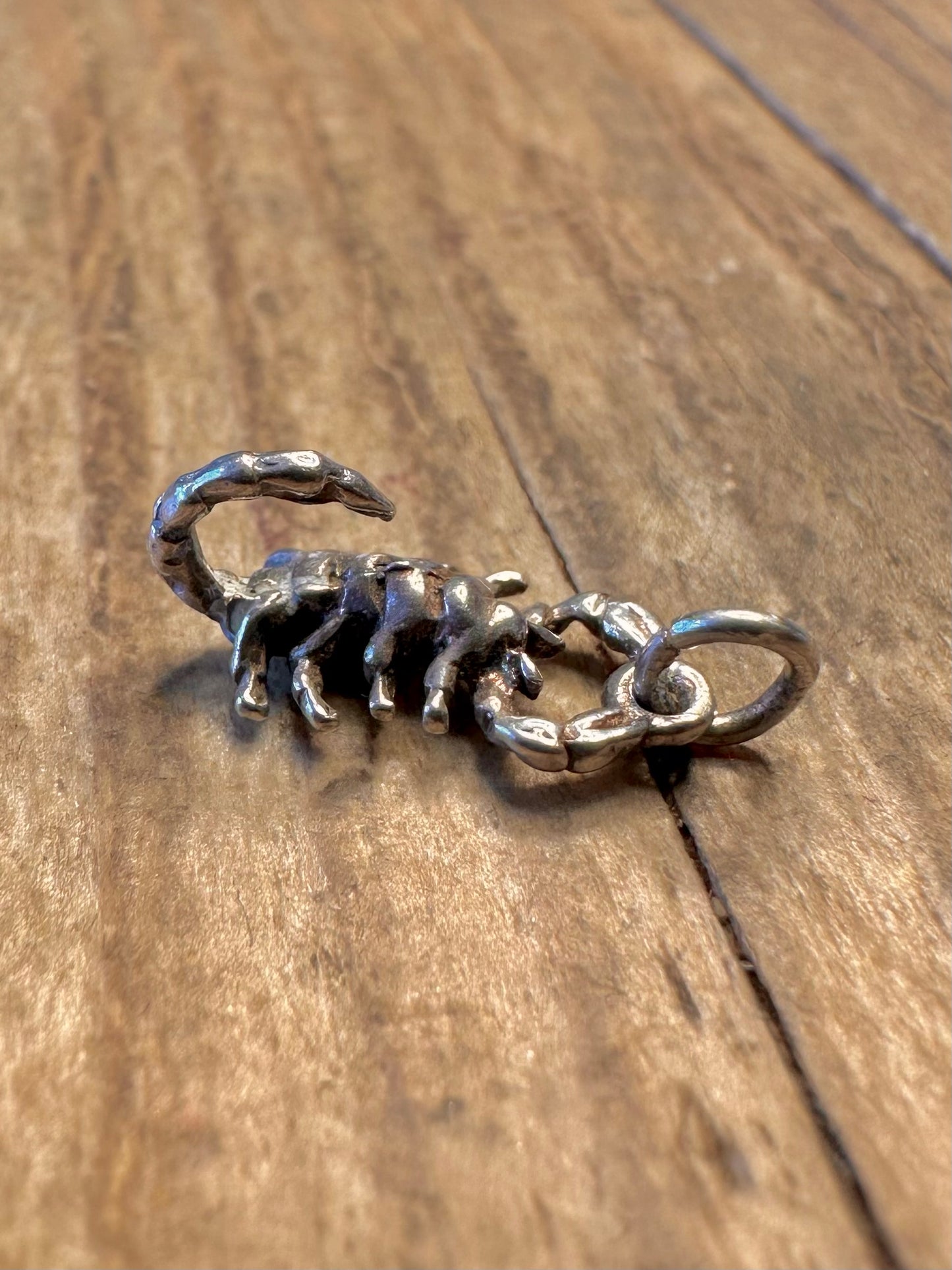 Skorpion 925 Sterling Silber Charm-Anhänger