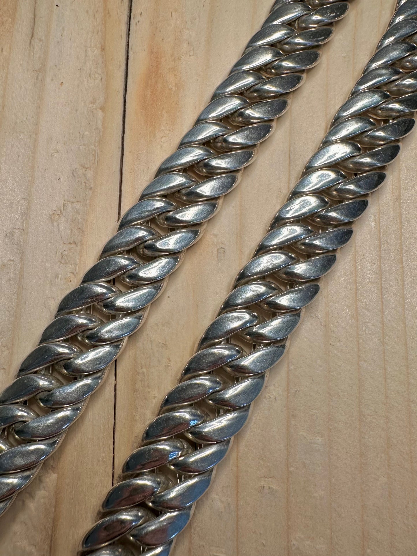 Chunky Curb Chain 925 Sterling Silver 16 inch Necklace