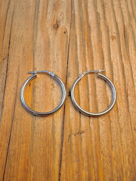 Hoops 925 Sterling Silver Earrings