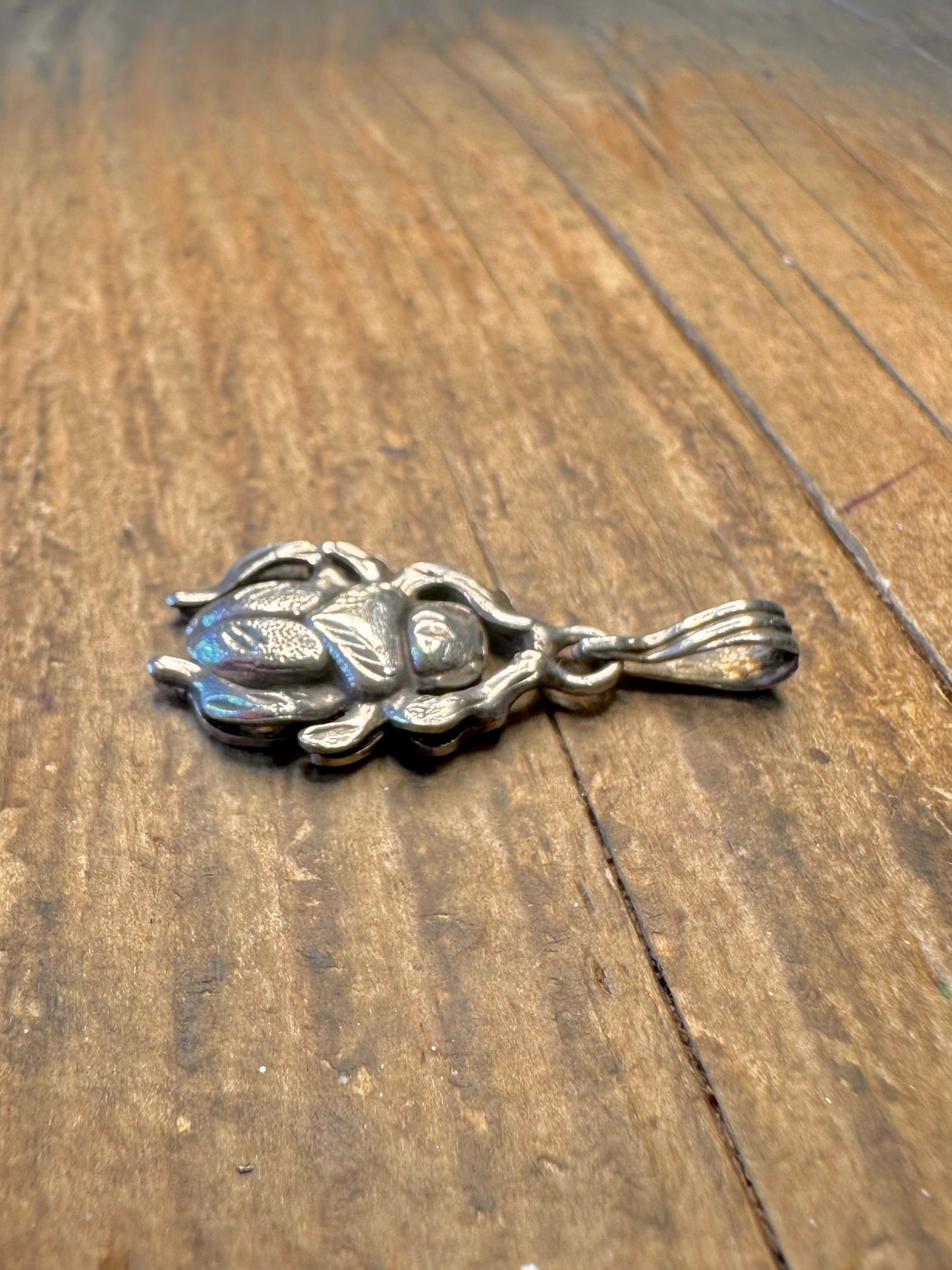 Scarab Egyptian 925 Sterling Silver Pendant