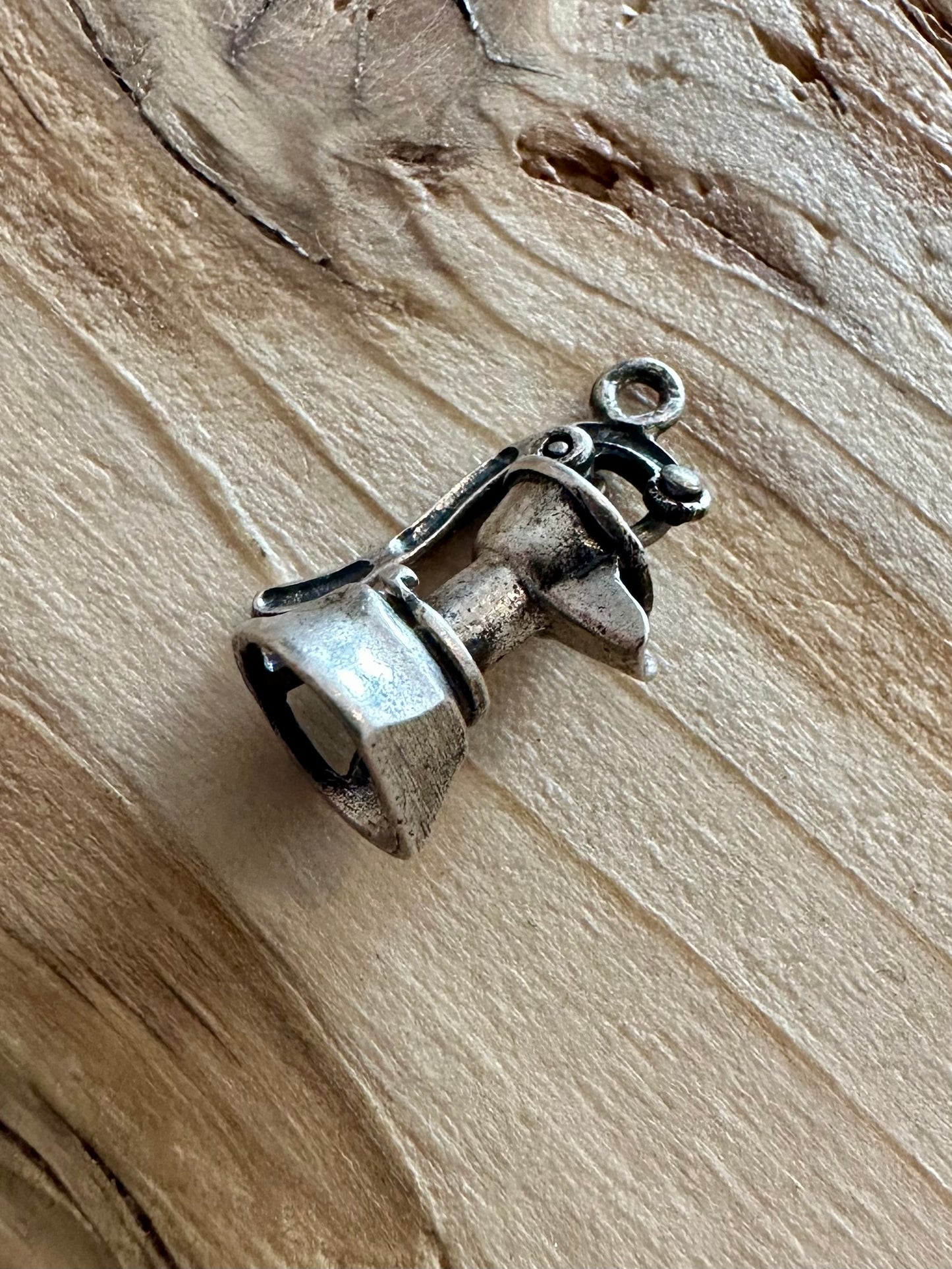 Vintage Water Pump 925 Silver Charm Pendant