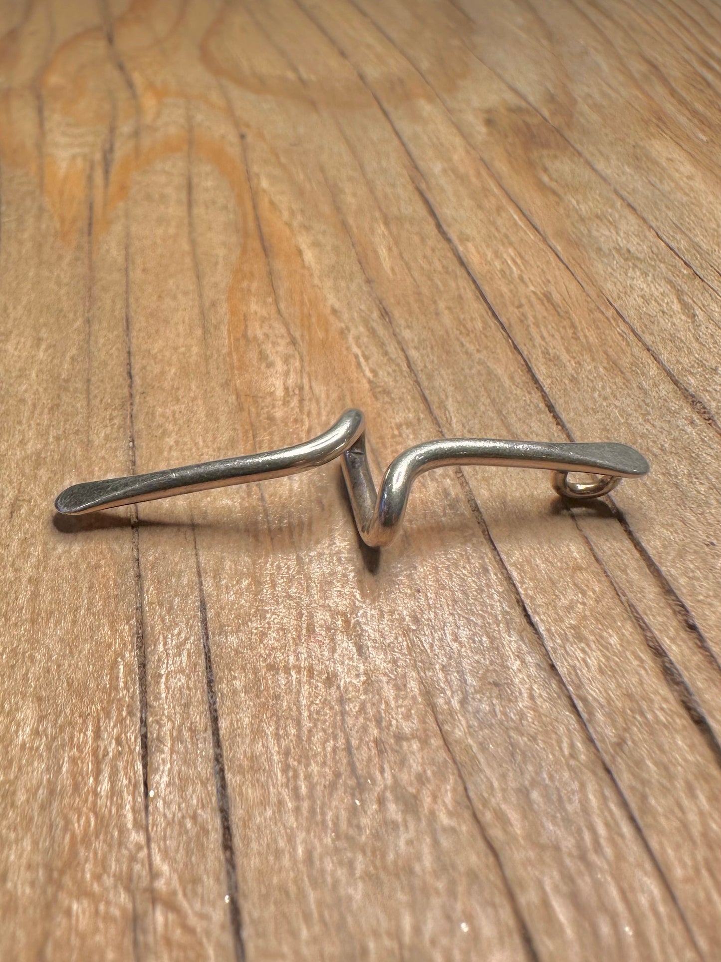 Modernist Bar 925 Sterling Silver Pendant