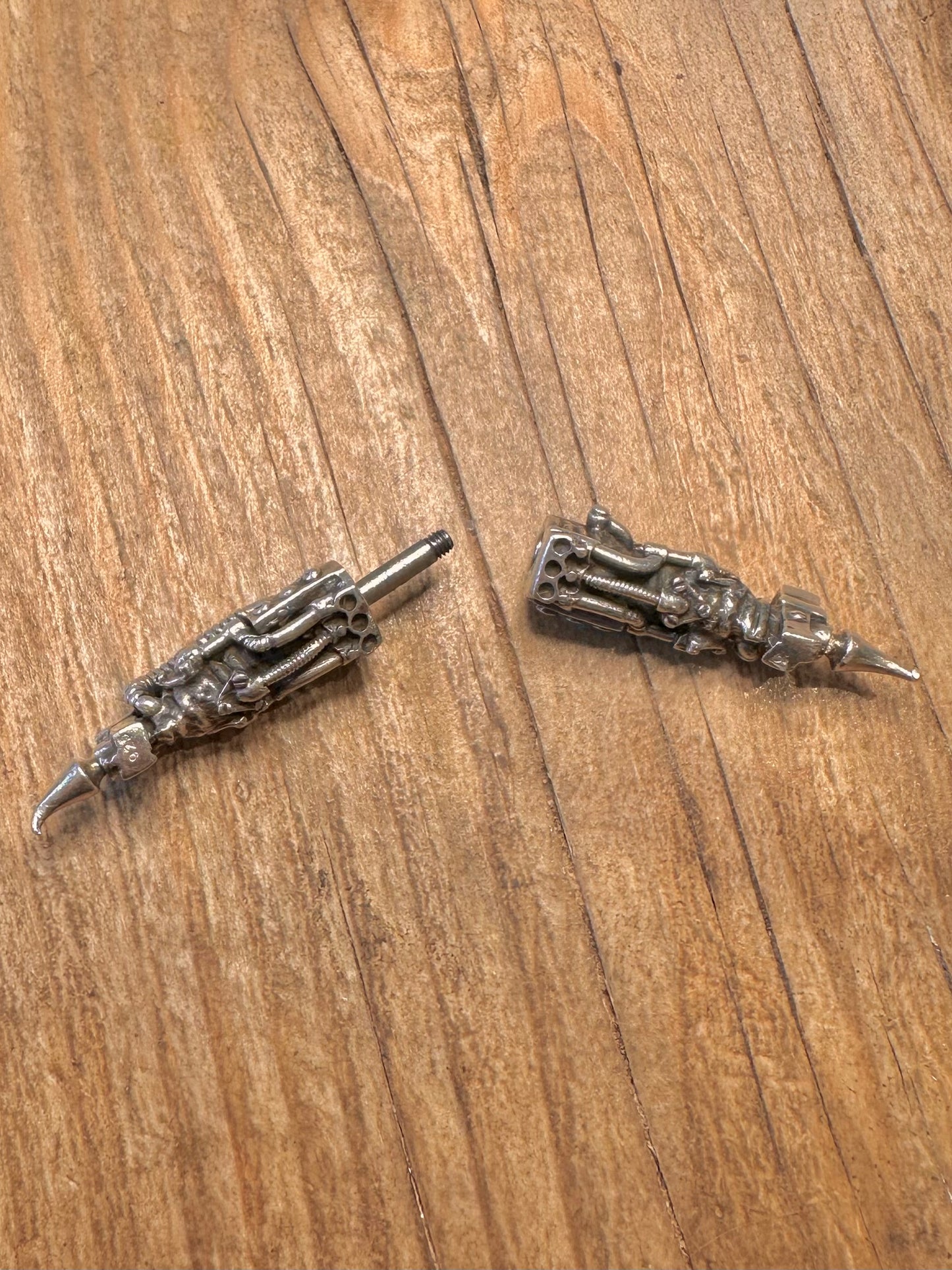 Abstract Mechanical Nose Septum Piercing 925 Sterling Silver Body Jewellery