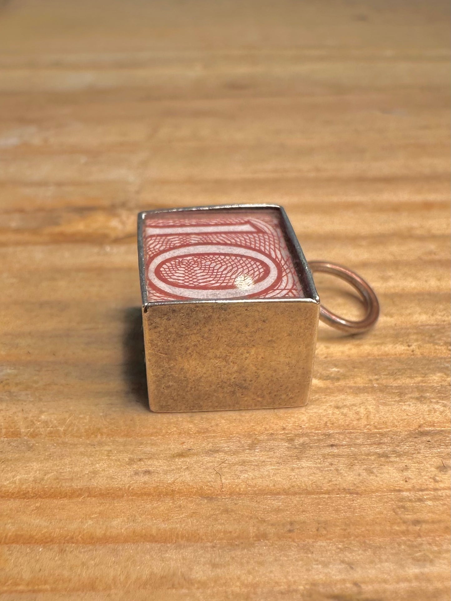 10 Shilling Note Emergency Old British 925 Sterling Silver Charm Pendant
