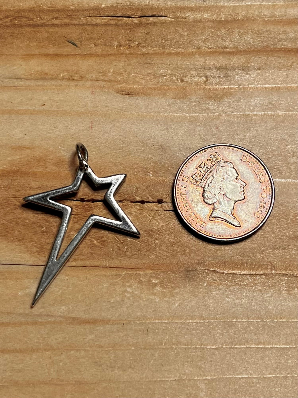 Abstract Star 925 Sterling Silver Pendant
