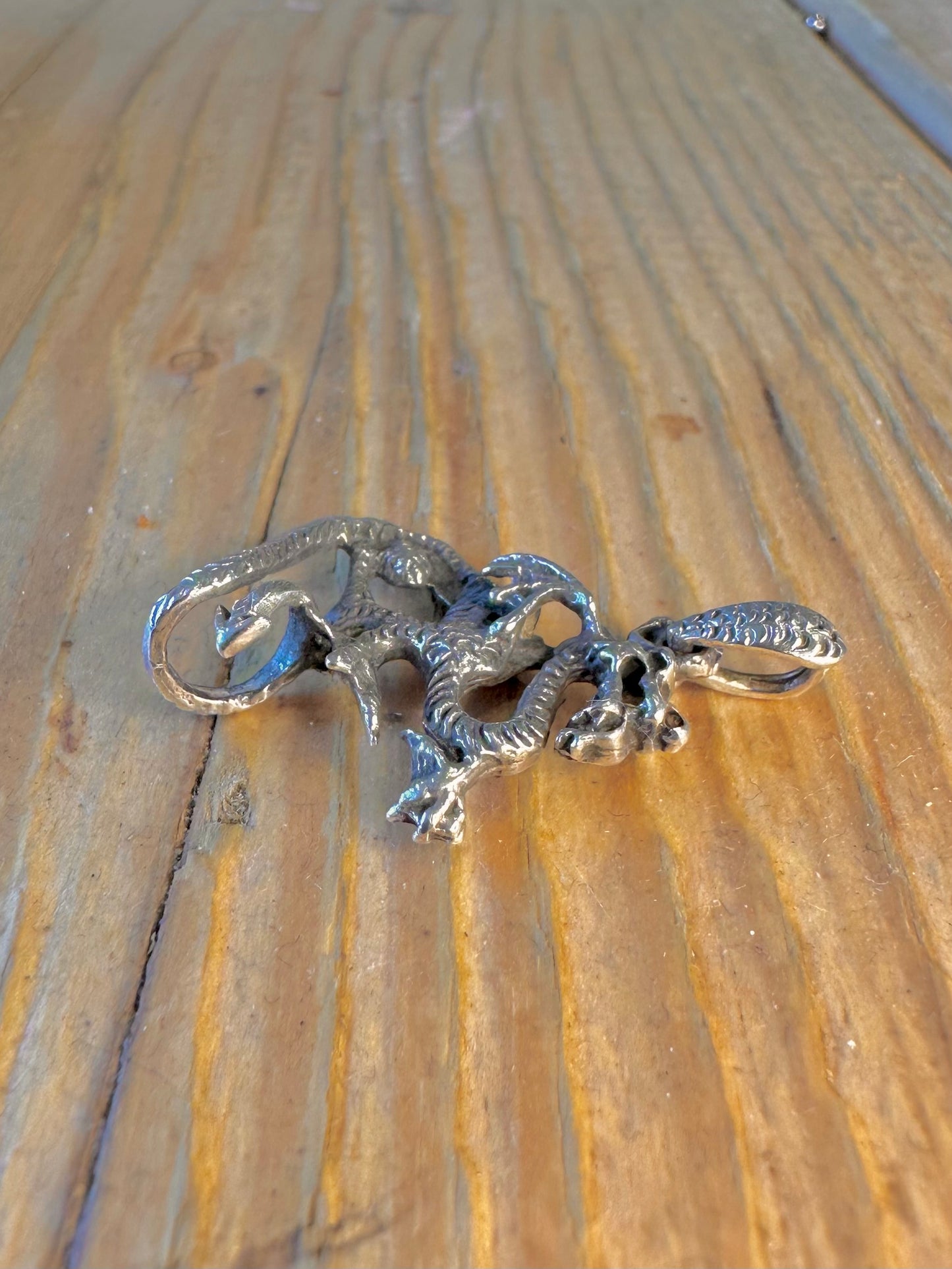 Dragon Intricate Detail 925 Sterling Silver Pendant