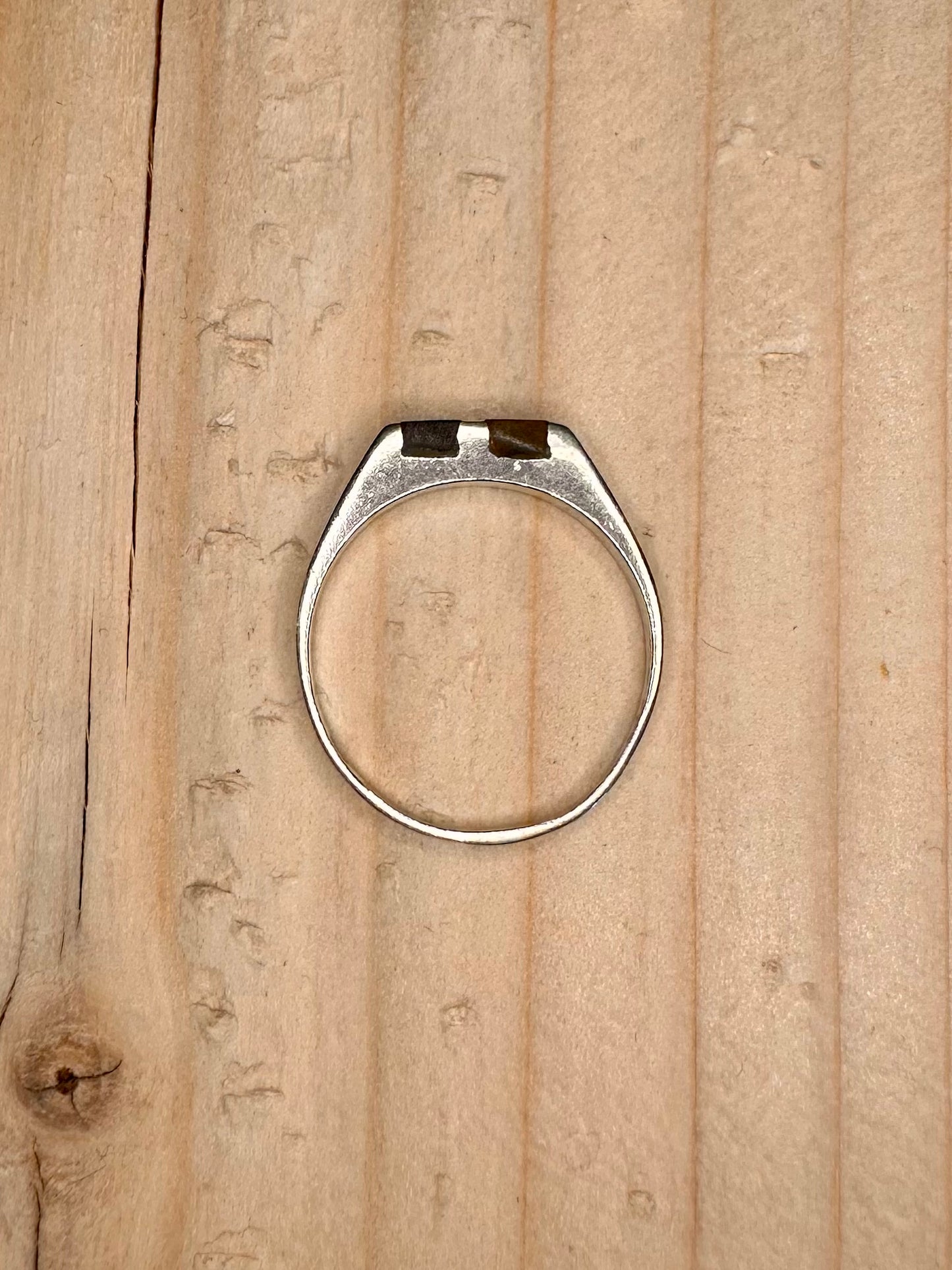 Tiger’s Eye Signet 925 Sterling Silver Size P Ring