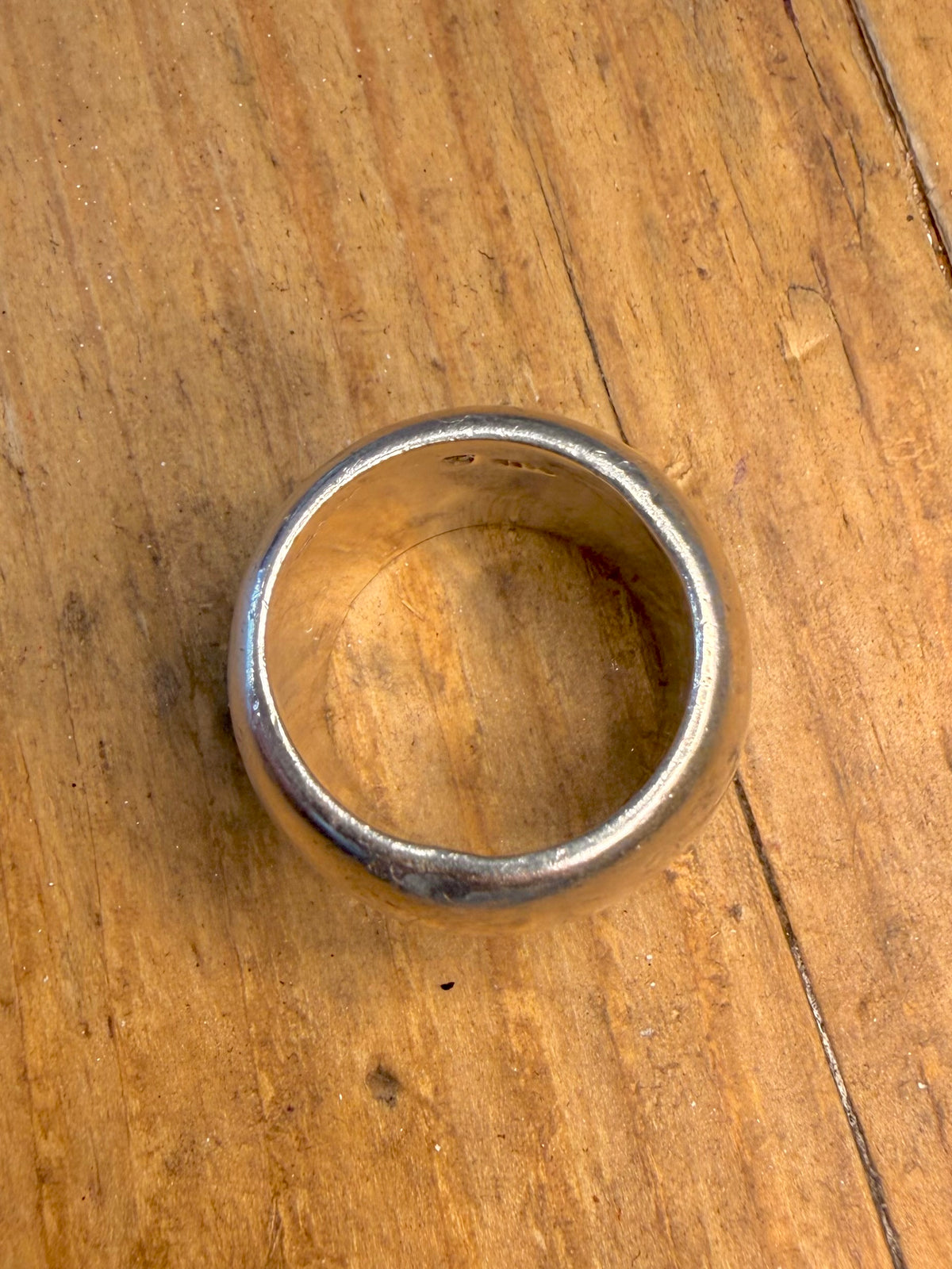Chunky Heavy Band 925 Sterling Silver Size N Ring