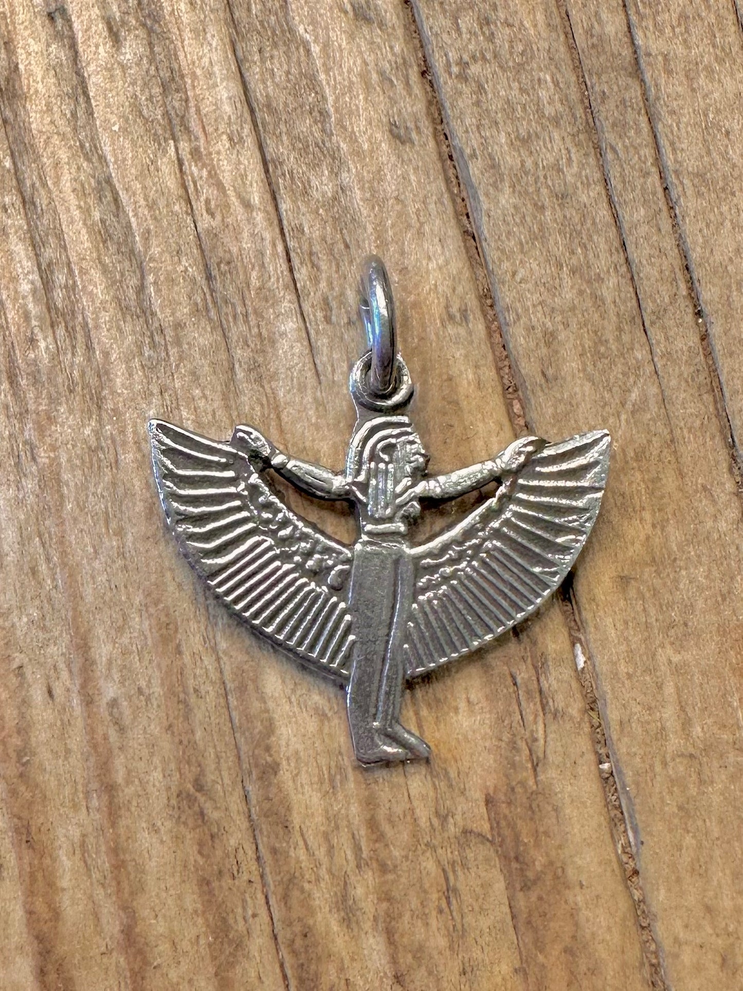 Egyptian Goddess Isis Silver Pendant