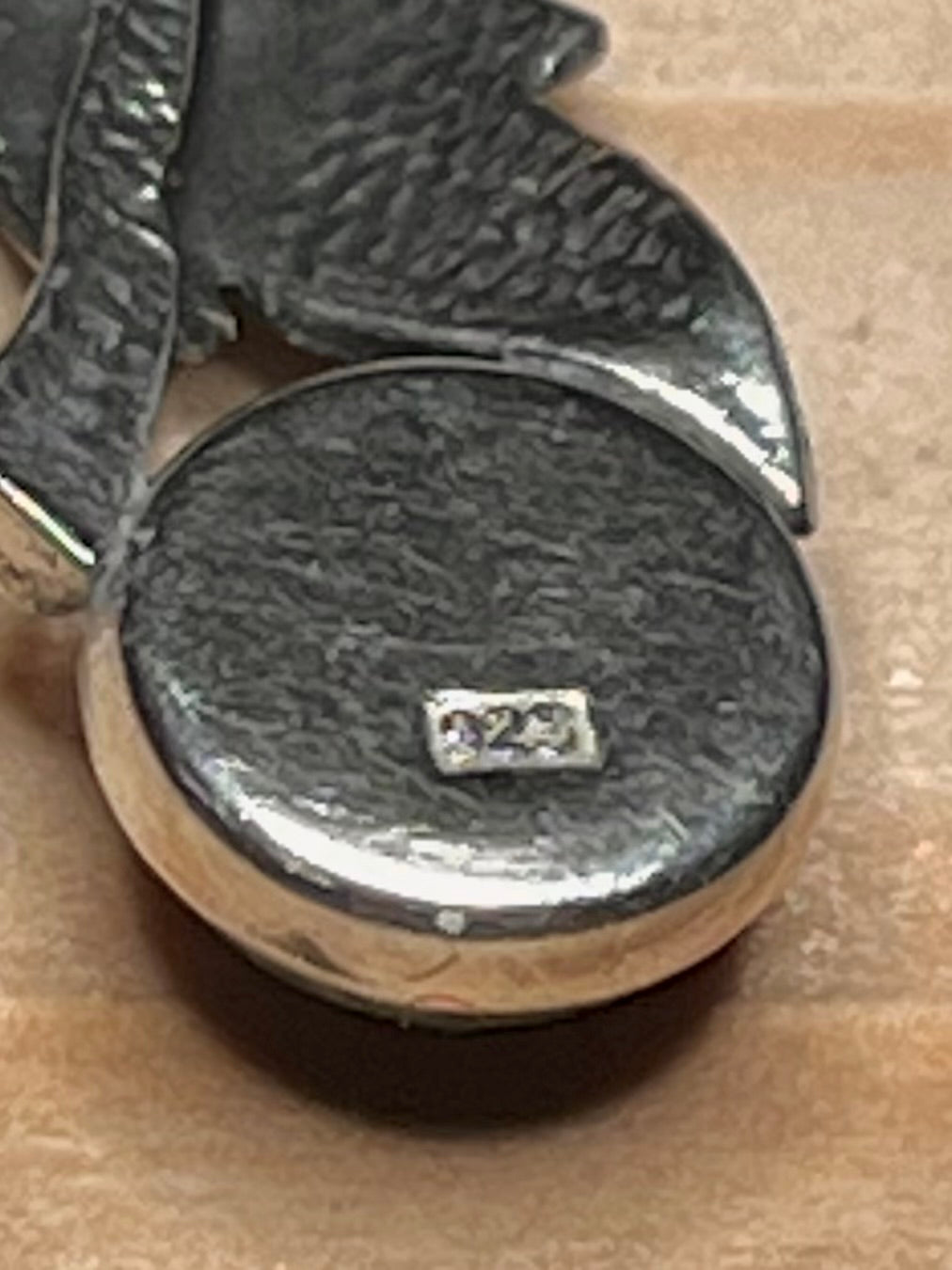 Amber Leaf 925 Sterling Silver Pendant
