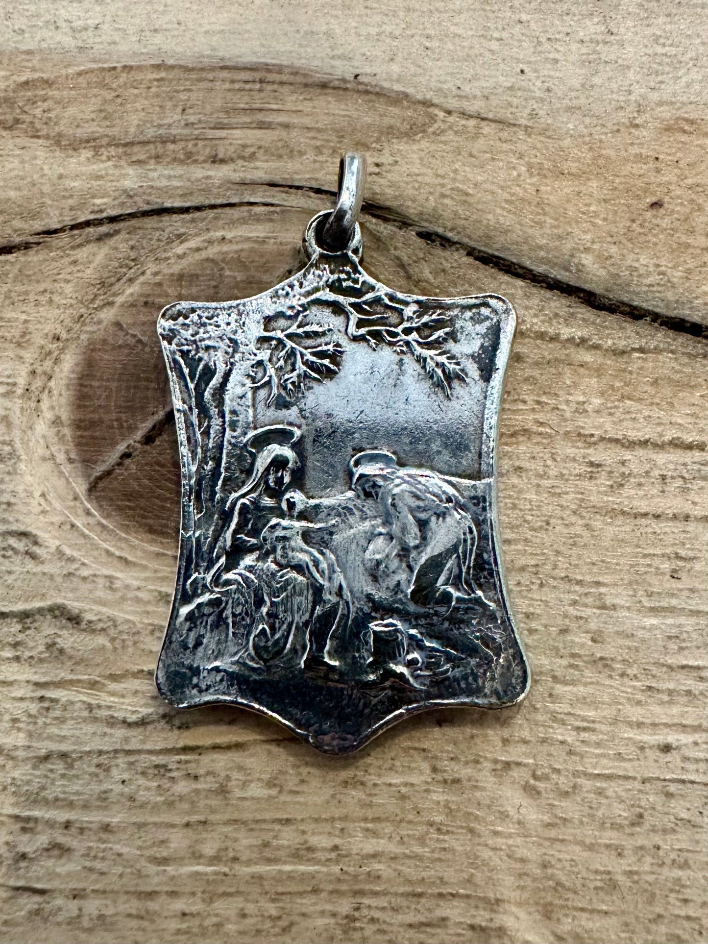 Vintage Angles Divins Exiles De Matarieh Silver Pendant