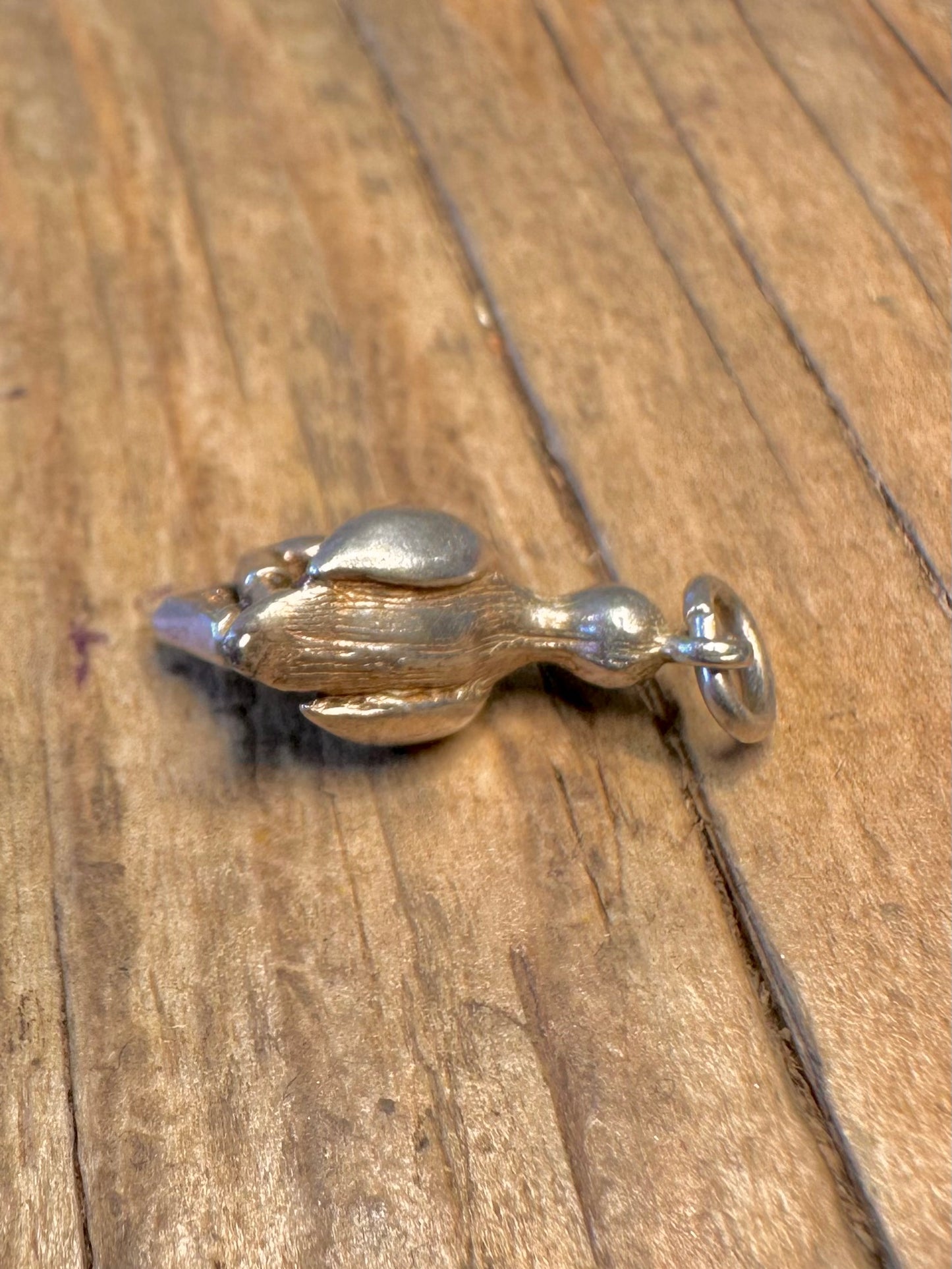 Blue Belly Duck 925 Sterling Silver Charm Pendant