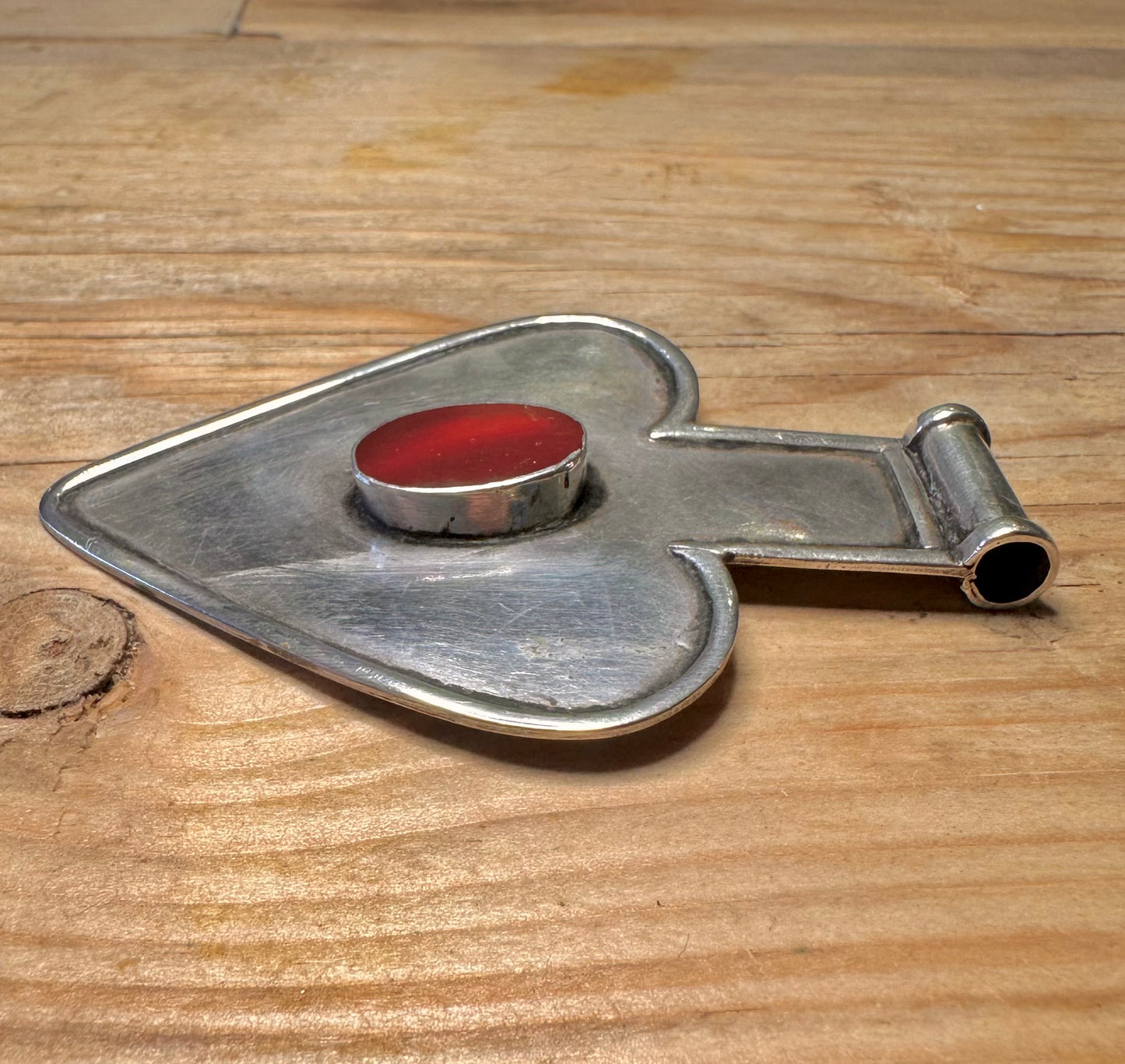 Vintage Karneol Tribal 925 Silber Anhänger
