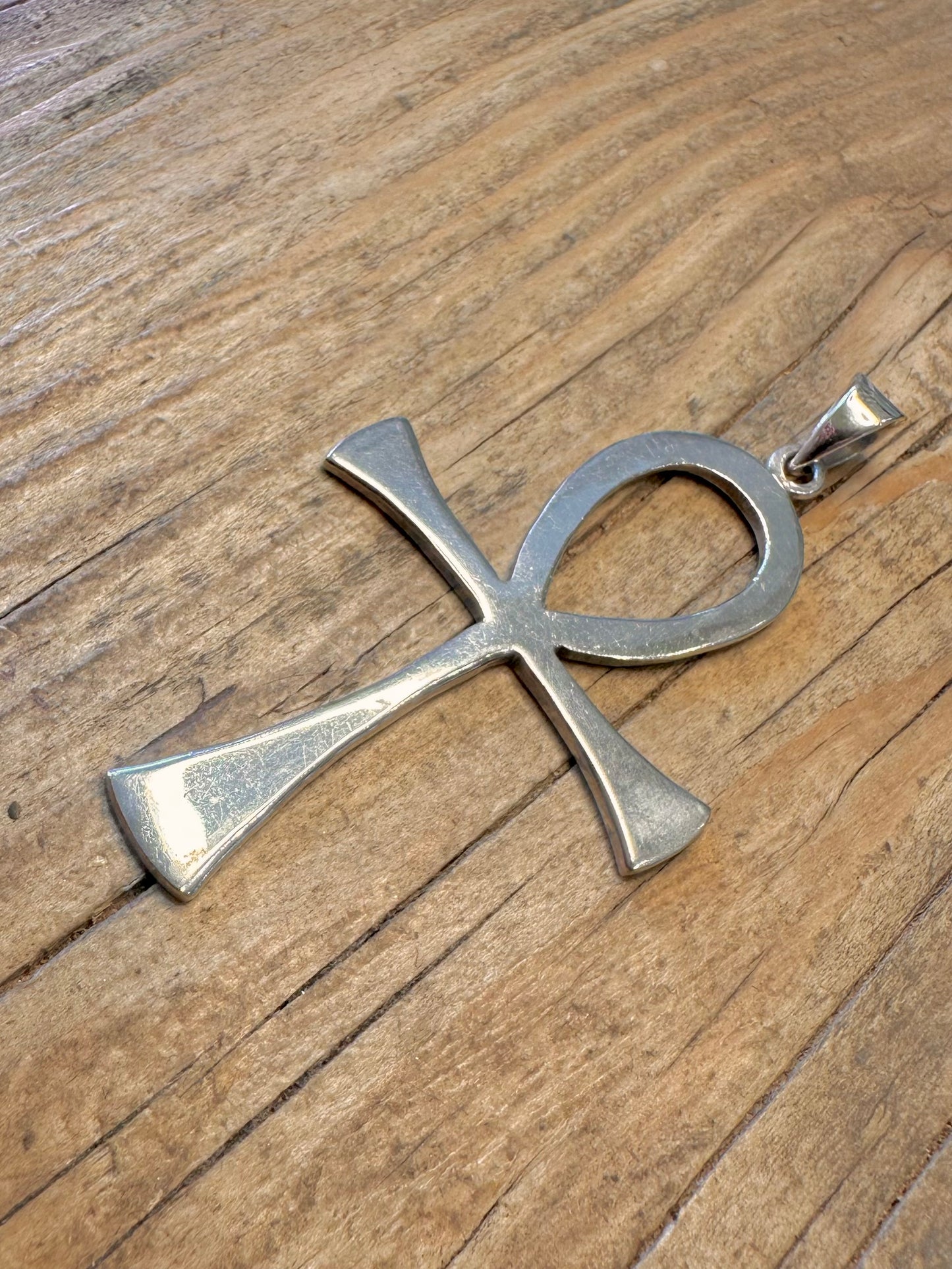 Großer Ankh Mexiko 925 Sterling Silber Anhänger