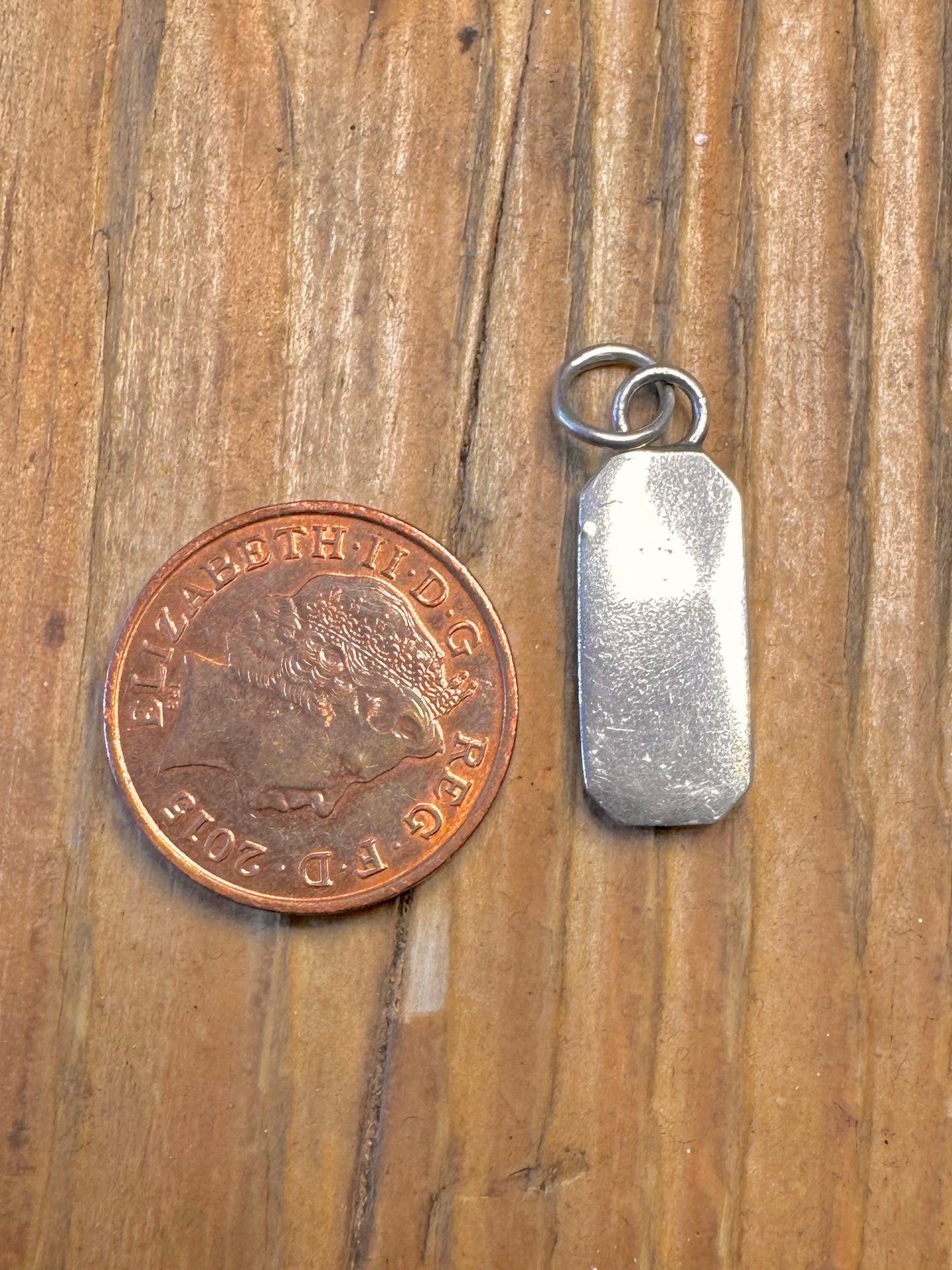 Ingot 1978 Maker SE Birmingham 925 Sterling Silver Pendant