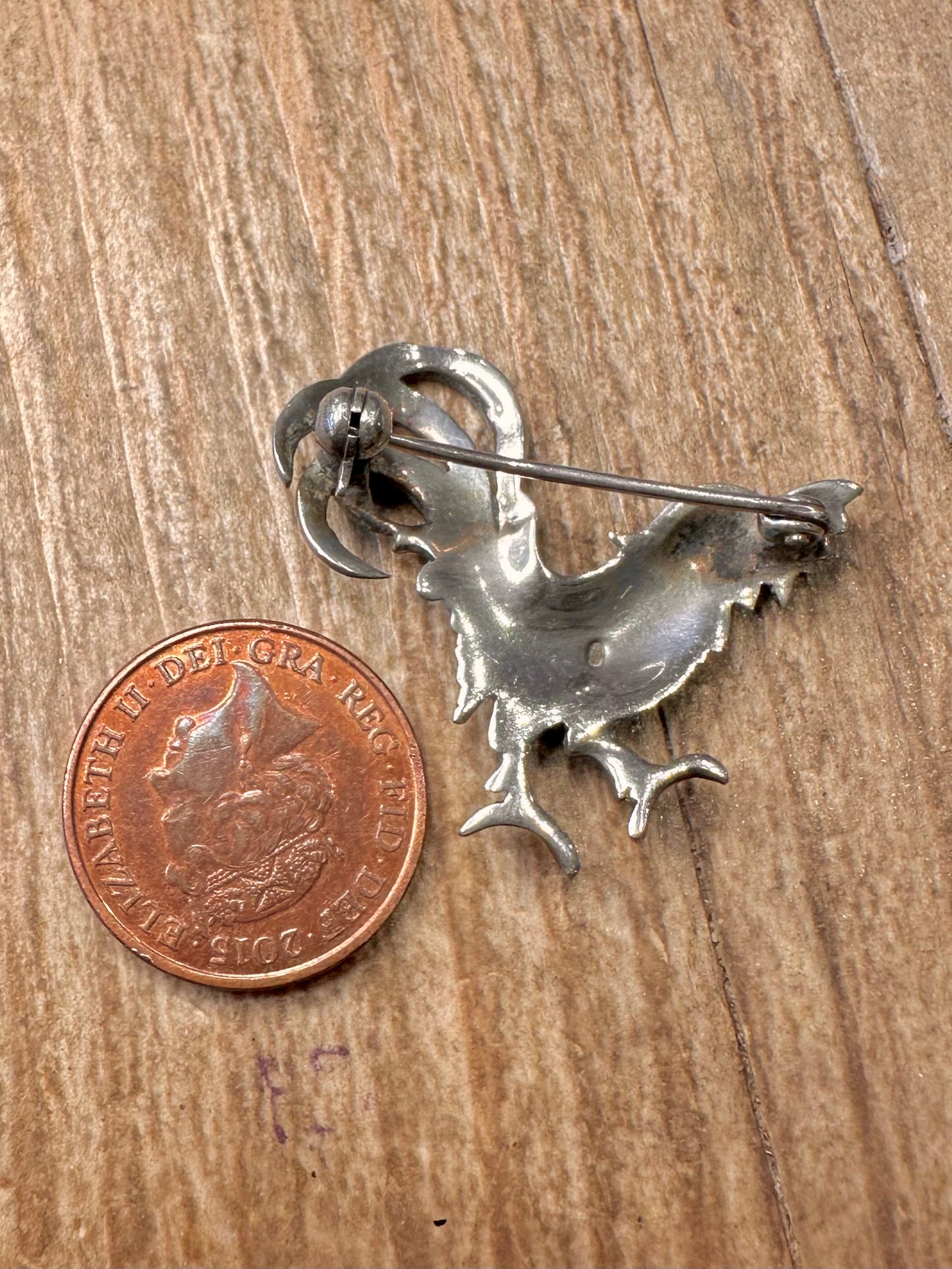 Vintage Alice Caviness Hahn Emaille 925 Sterling Silber Brosche