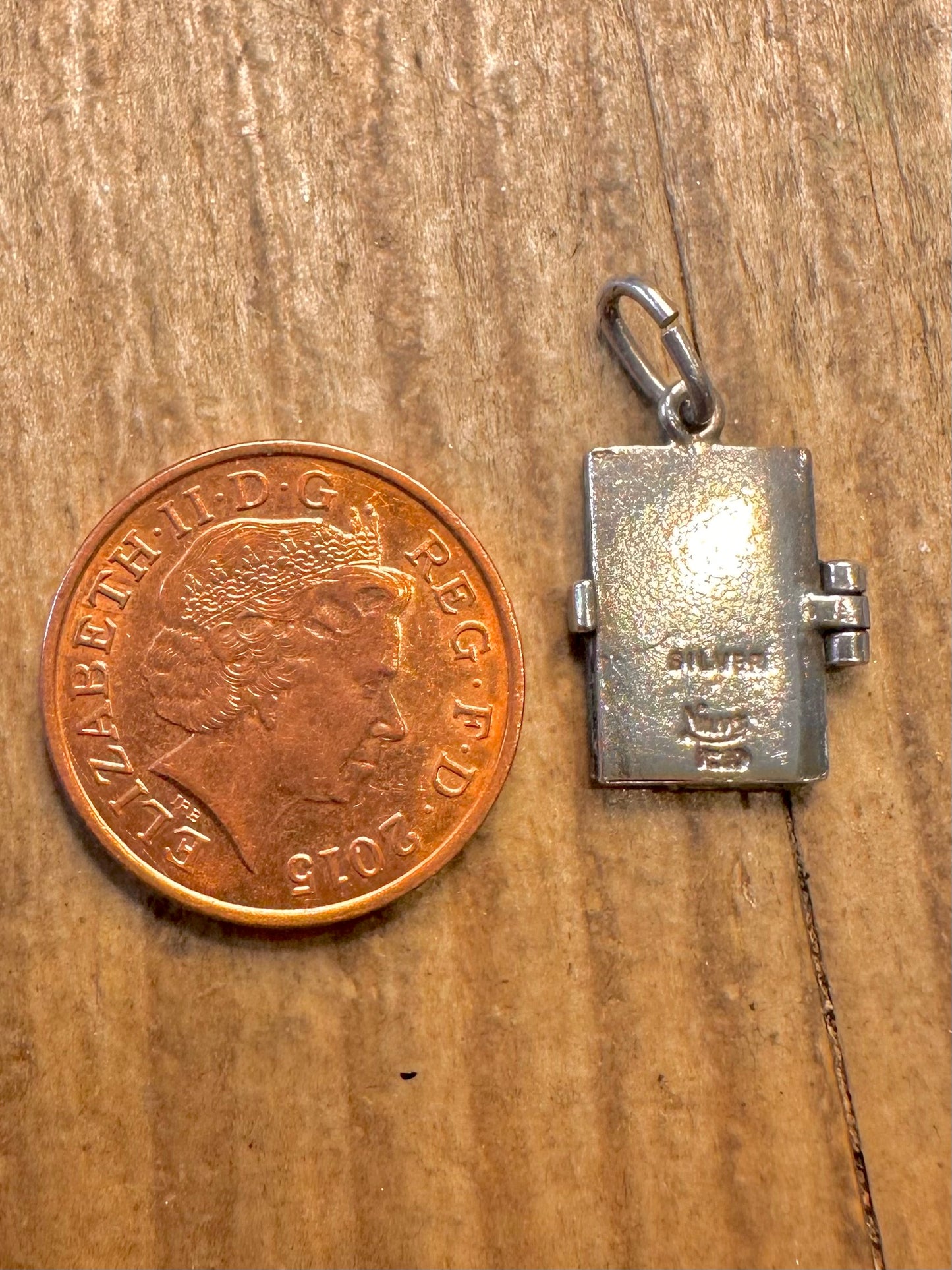 Führerschein mit Papieren Hersteller Nuvo 925 Sterling Silber Charm Anhänger