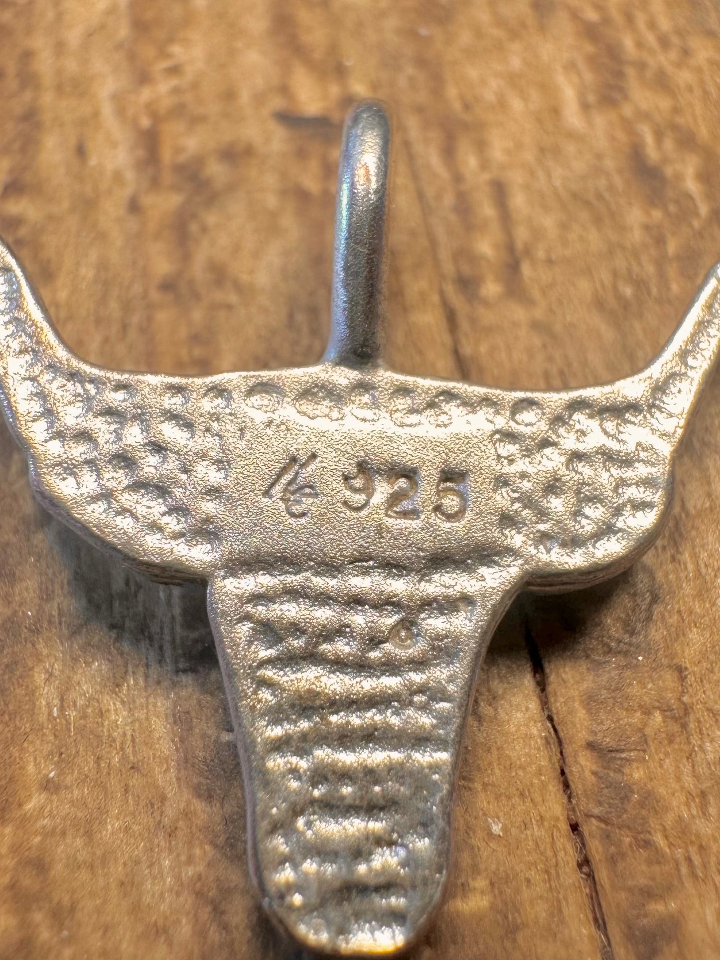 Longhorn 925 Sterling Silver Pendant