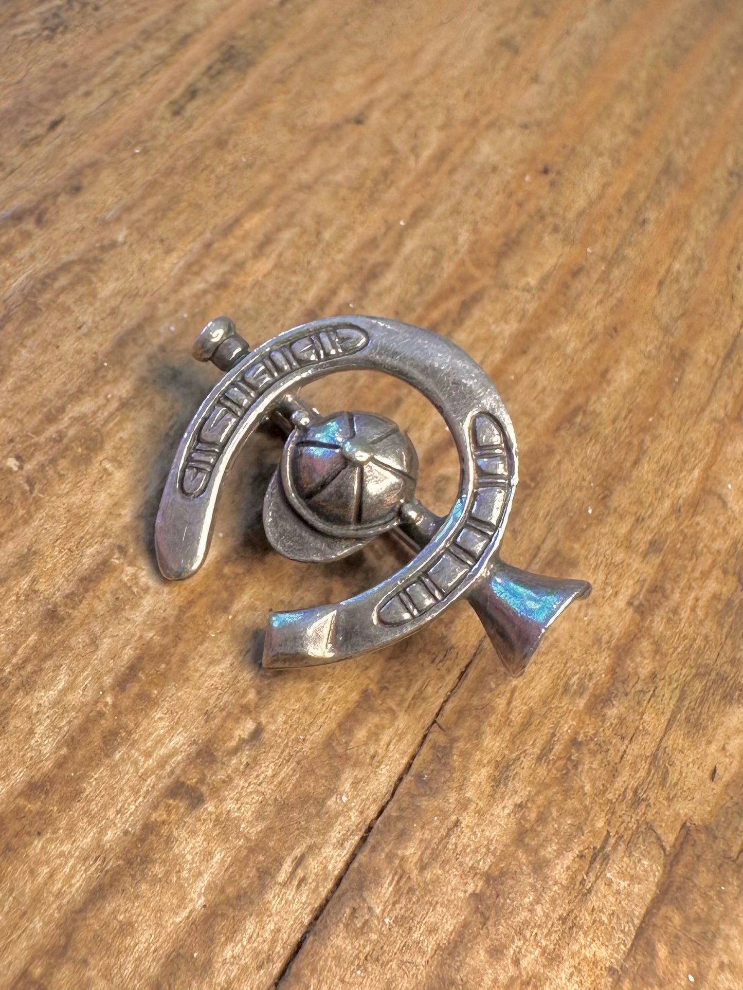 Hufeisenbrosche aus 925er Sterlingsilber