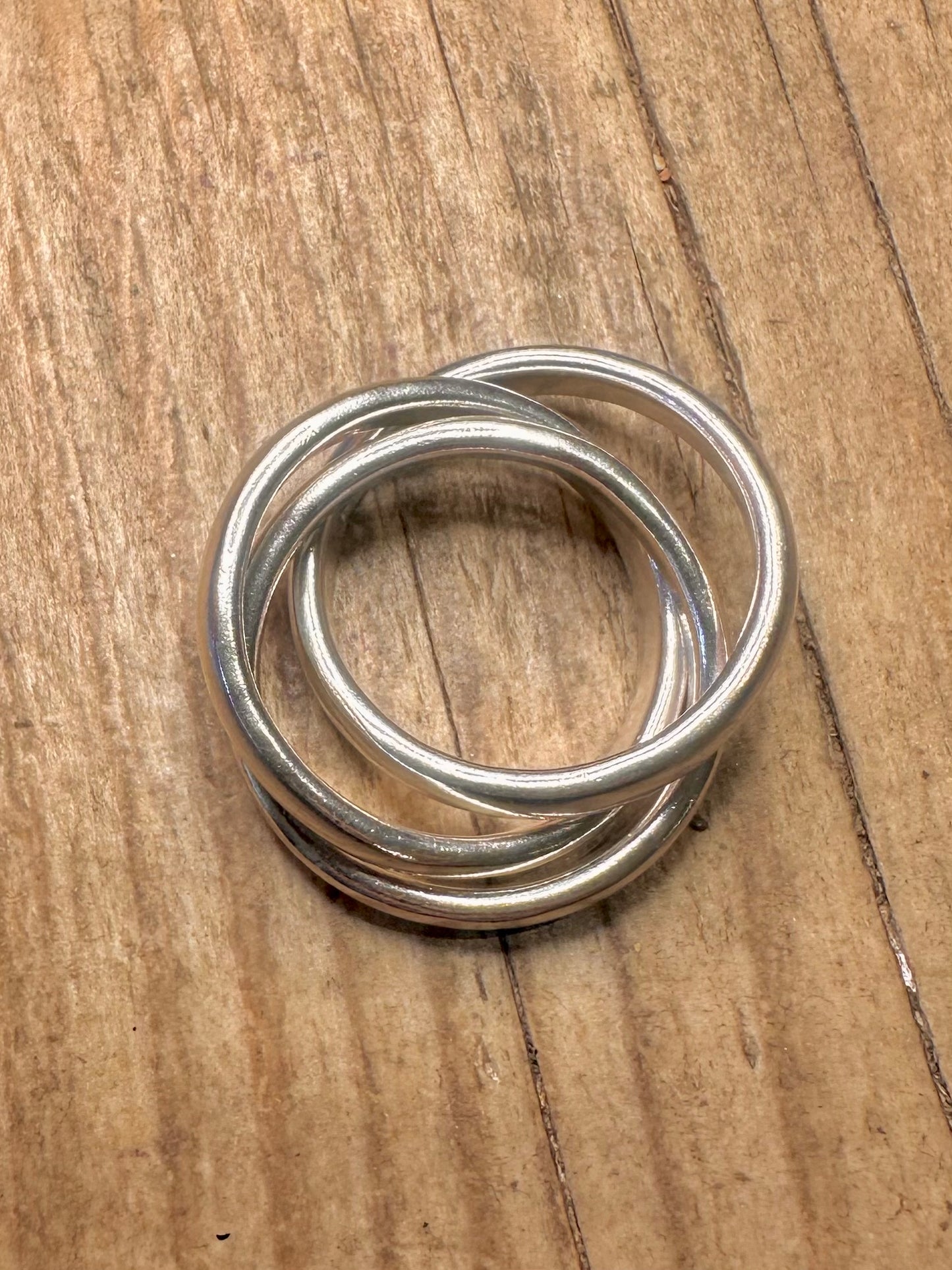 Thick Heavy Russian Band 925 Sterling Silver Size V1/2 Ring
