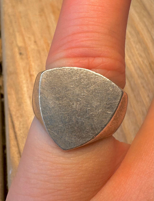 Vintage Signet Maker CHD 925 Sterling Silver Size K1/2 Ring