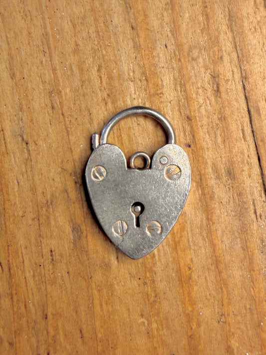 Heart Padlock Maker J.S&S 925 Sterling Silver Pendant