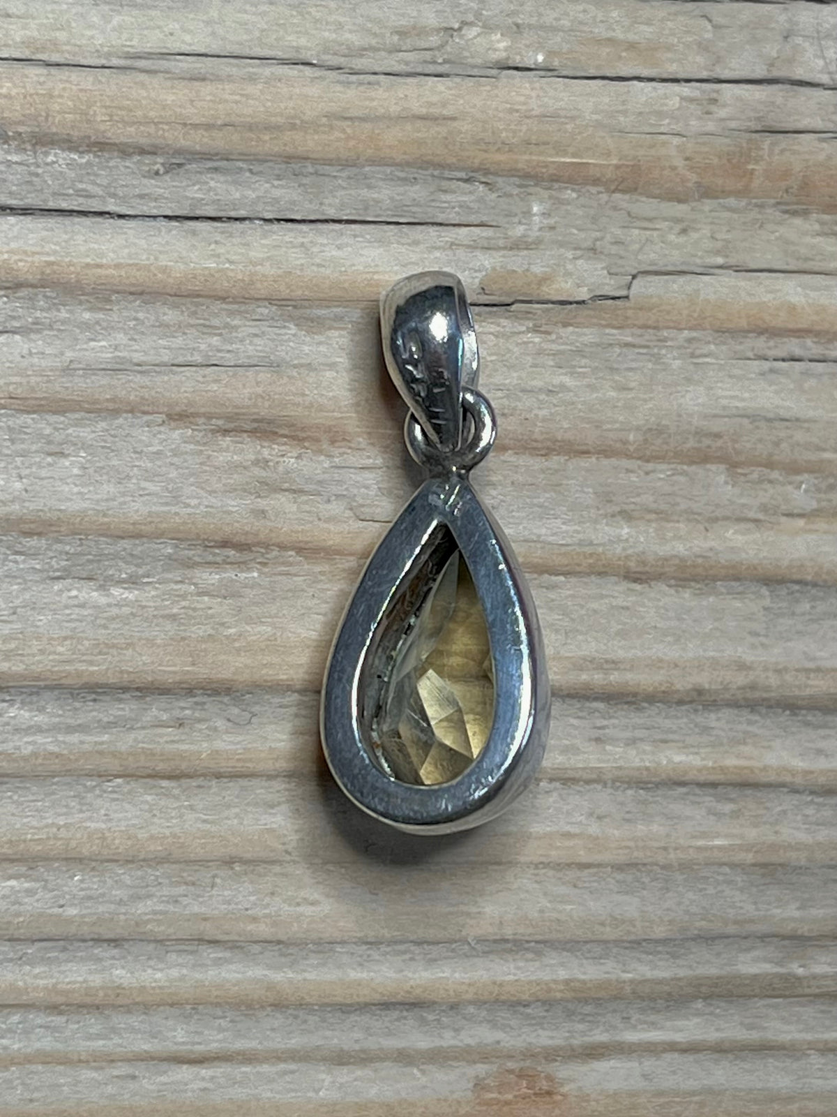 Tear Drop Citrine 925 Sterling Silver Pendant