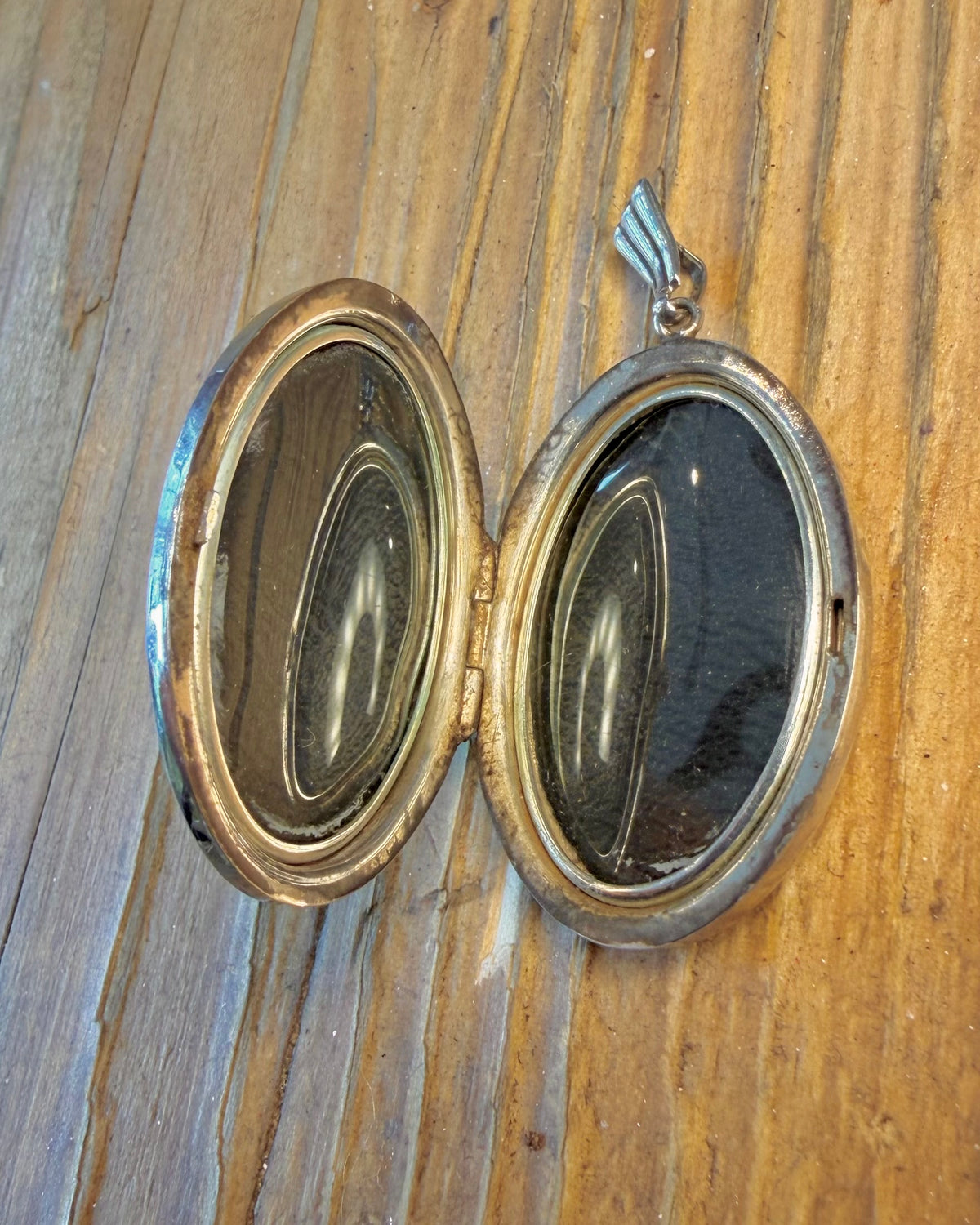 Oval Georg Jensen LTD Diamond Cut Locket 925 Sterling Silver Pendant