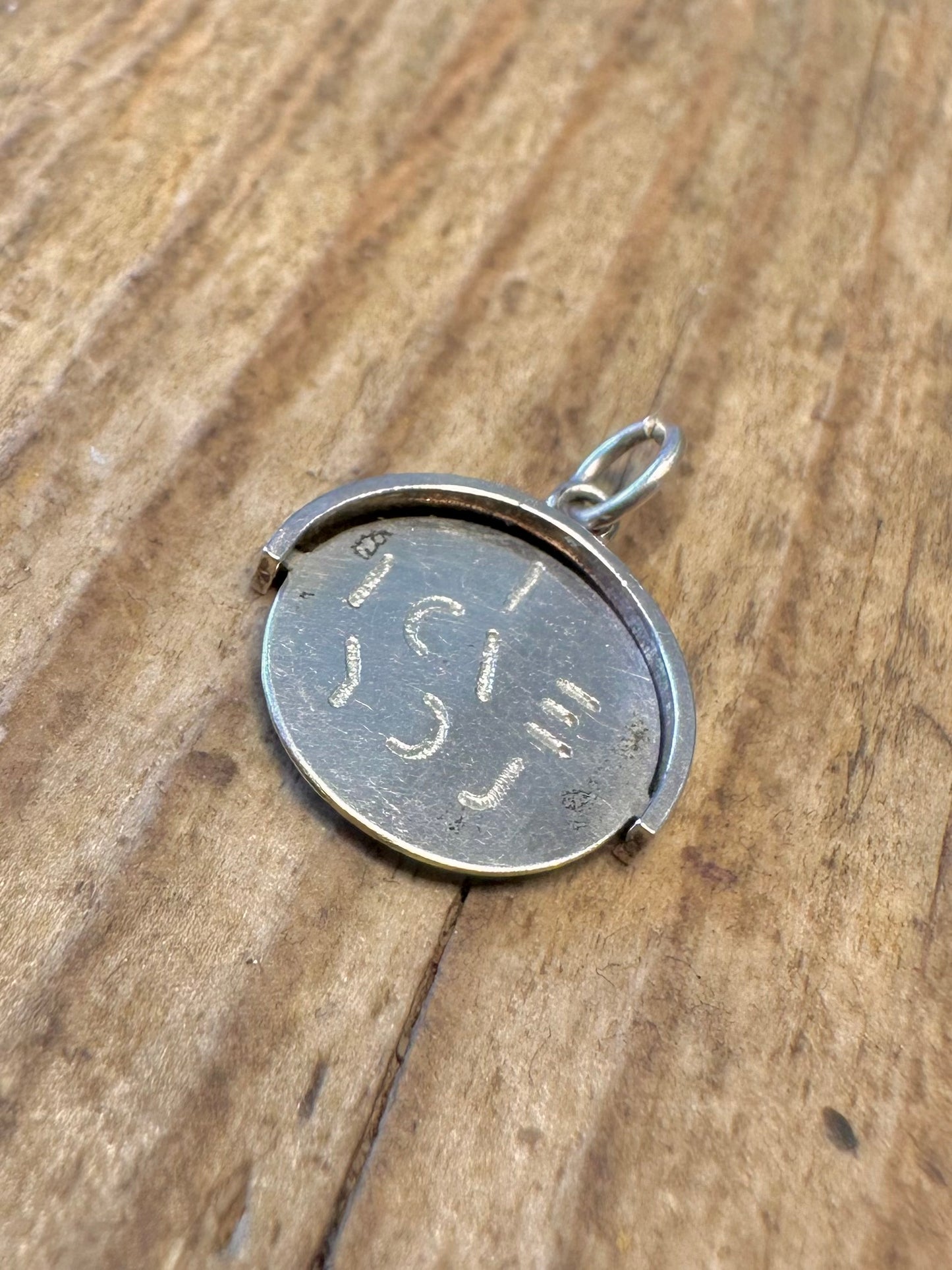 "I Love You" Spinner-Charm-Anhänger aus 925er Sterlingsilber
