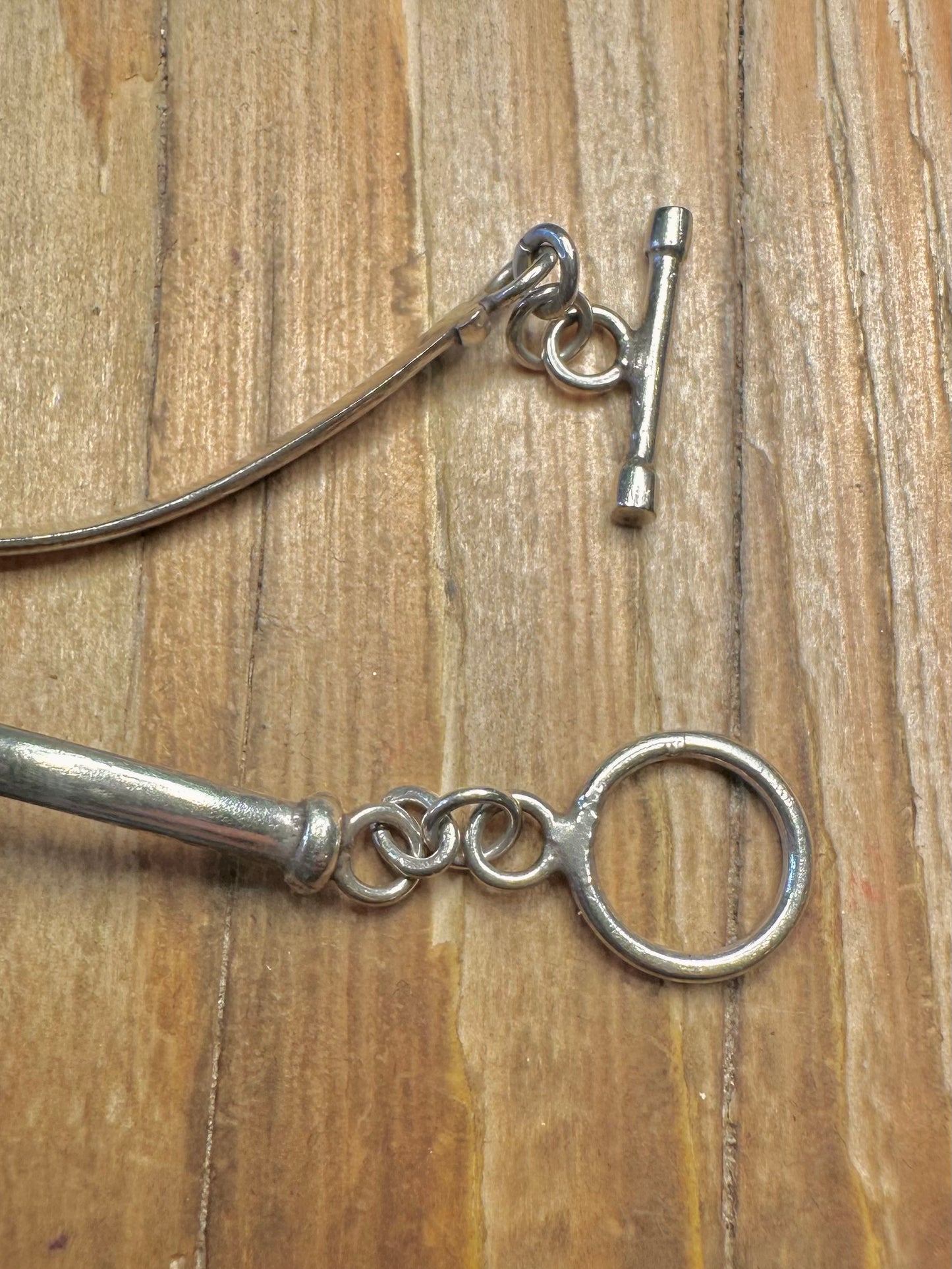 Vintage Lapis Art Deco Style 925 Sterling Silver 6.8 inch Bracelet